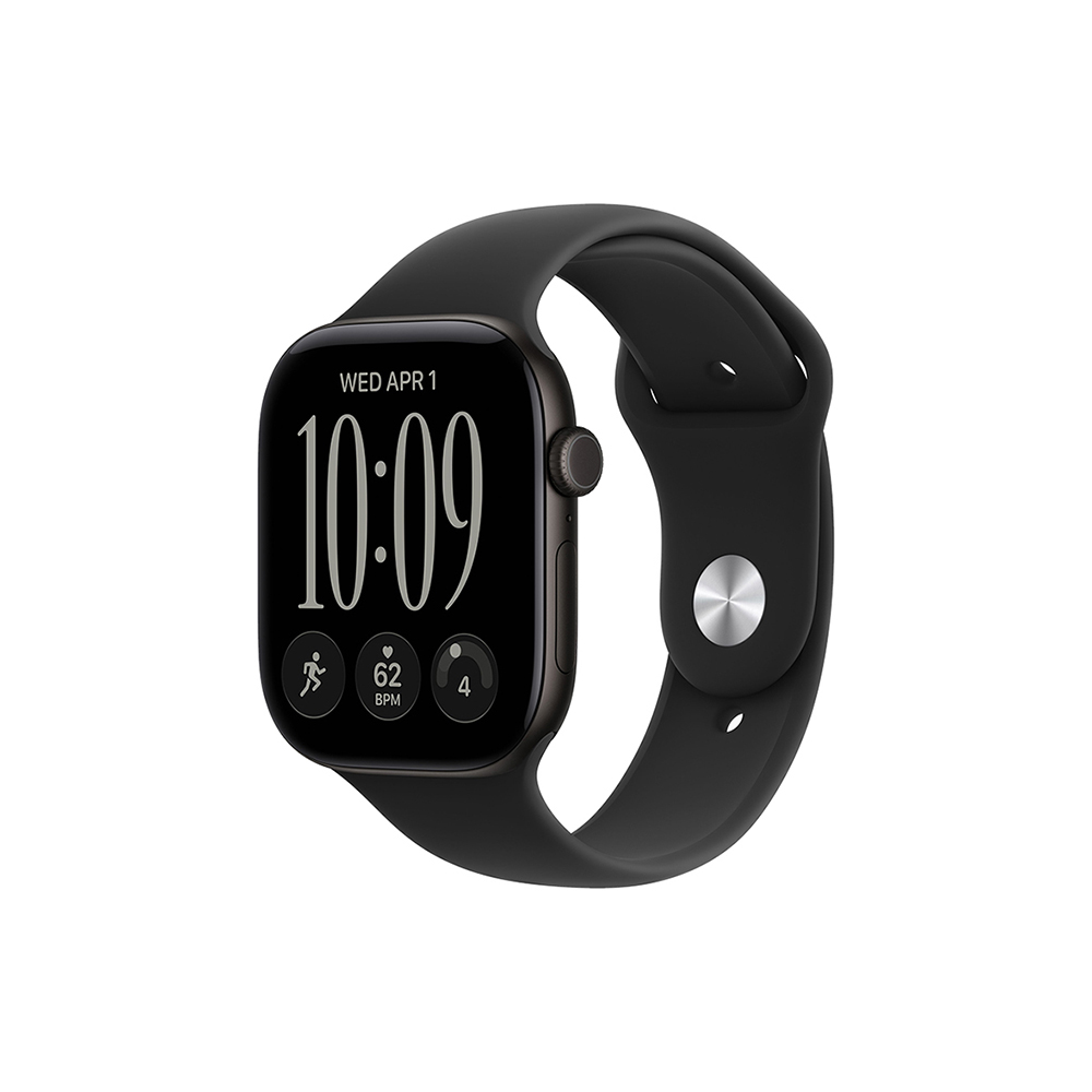 Watch S12 Cellular 42 mm – hliníkové pouzdro Černá, sportovní řemínek Černá – S/M