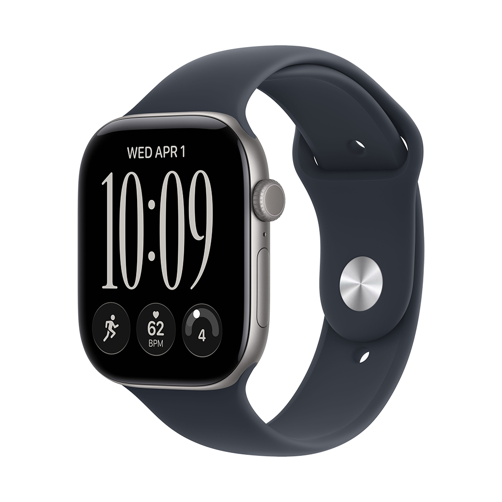 Watch S12 Cellular 46 mm – hliníkové pouzdro Vesmírně šedá, sportovní řemínek Námořnická modrá – S/M