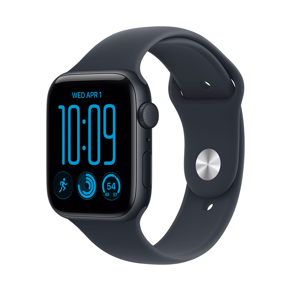 Watch SE3 v2 Cellular 44 mm – hliníkové pouzdro Půlnoční, sportovní řemínek Námořnická modrá – S/M