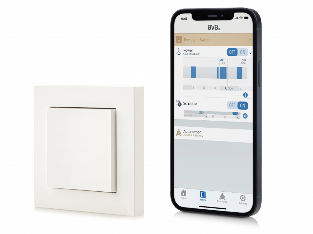 Eve Light Switch Connected Wall Switch - Thread compatible