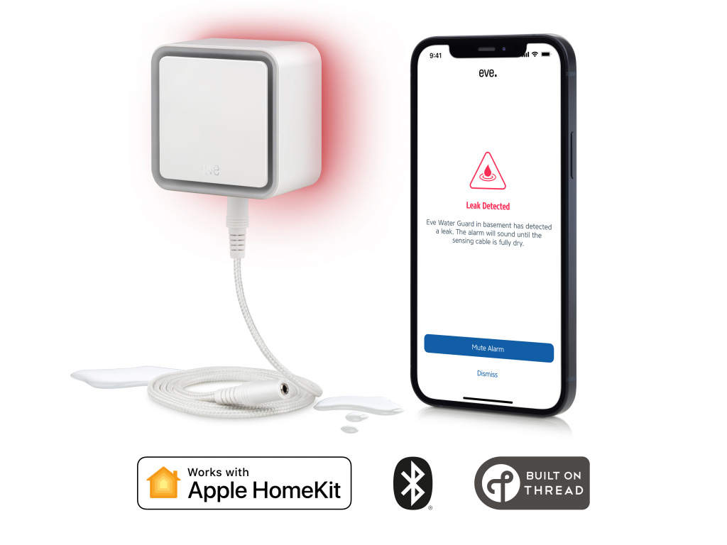 Eve Water Guard Connected Water Leak Detector - Thread compatible