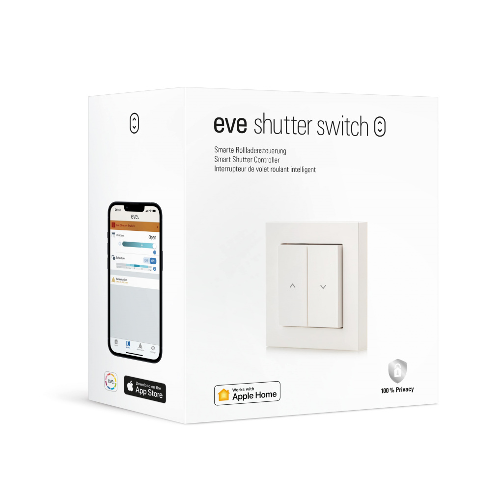 Eve Shutter Switch Smart Shutter Controller (built-in schedules, adaptive shading) - Thread compatible
