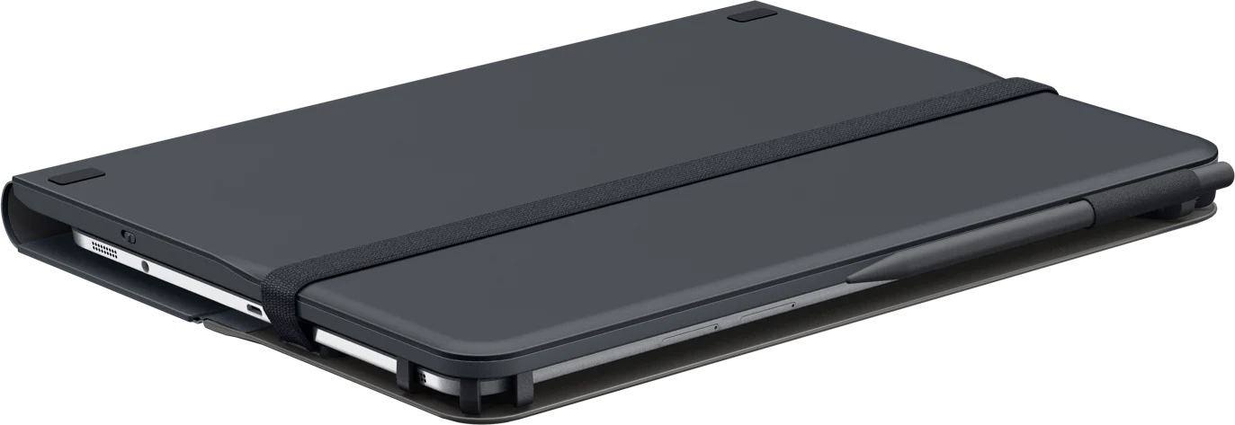 Logitech Universal Folio Keyboard case with Bluetooth for 9-10 inch Apple, Android, Windows tablets for 9-10 inch tablets - Black - UK