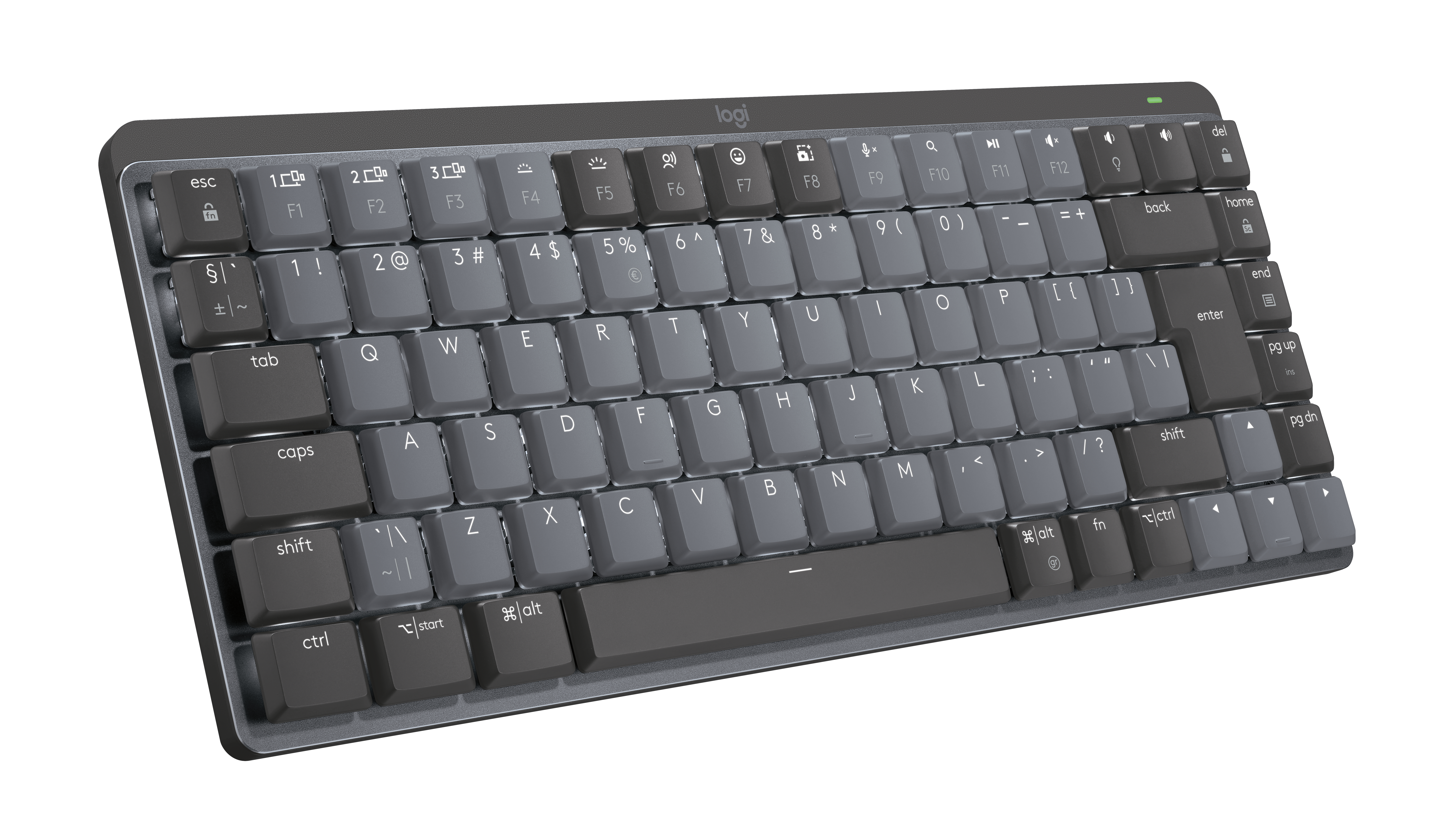 Logitech MX Mechanical Mini Minimalist Wireless Illuminated Keyboard-2.4GHZ/BT-N/A-EMEA28-9 Tacrtile - Graphite - US INT'L