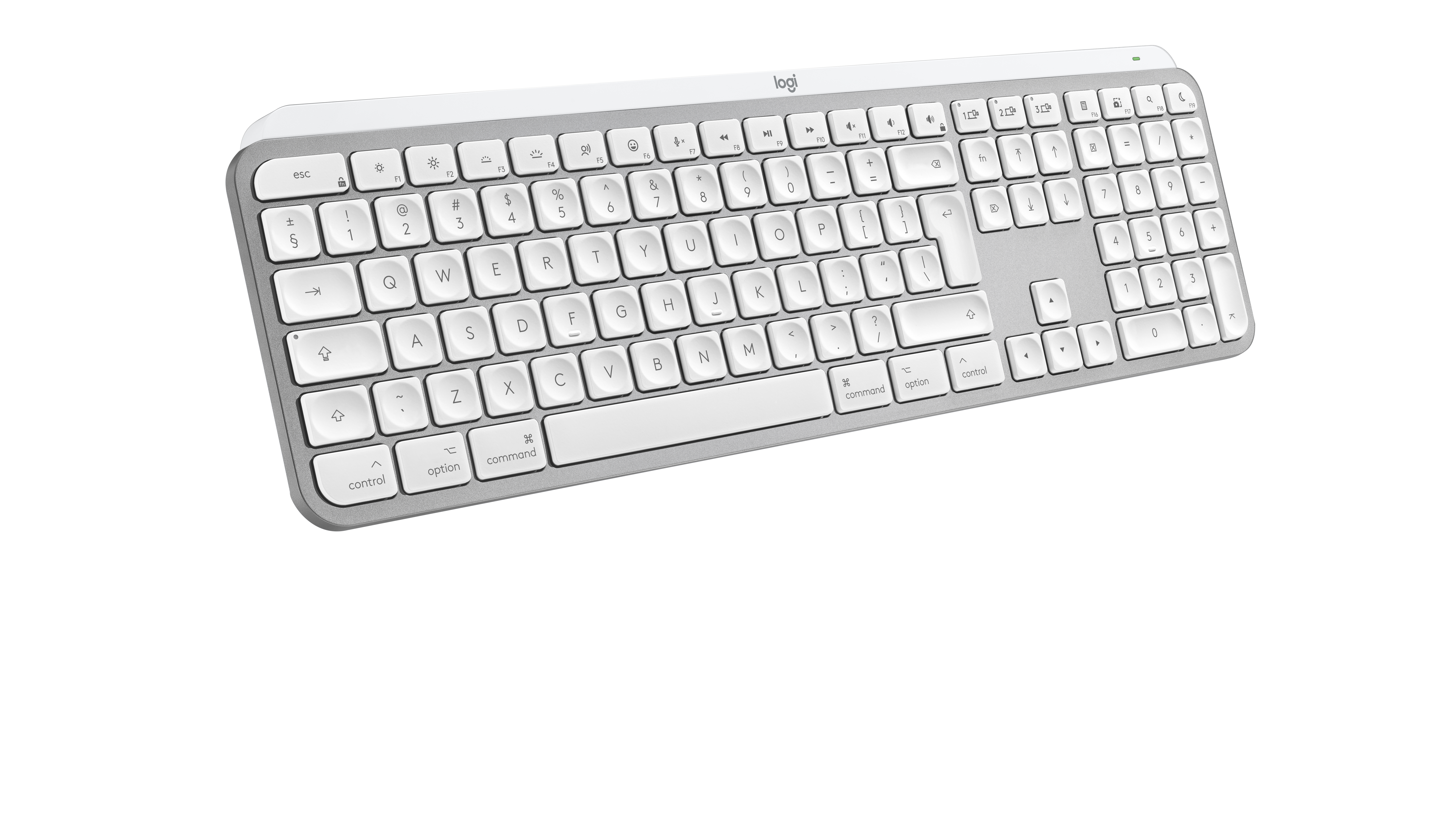 Logitech MX Keys S for Mac Compact Wireless Performance Mouse - Pale Grey - US/INT