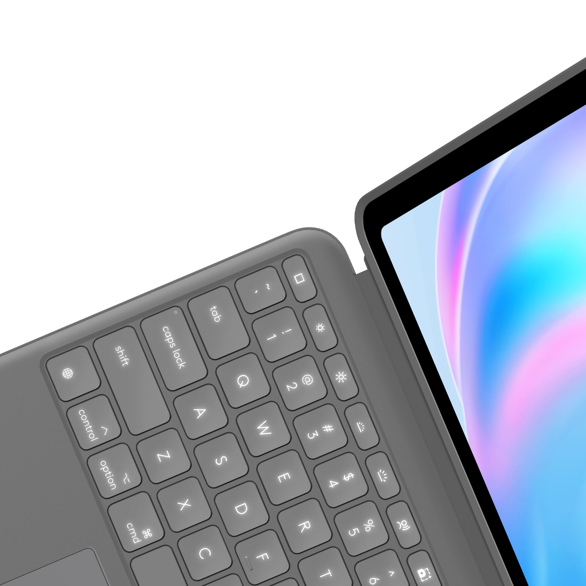 Logitech Combo Touch for iPad Air 13-inch (M2)-OXFORD-935OLD948,EMEA - Grey - US INT'L