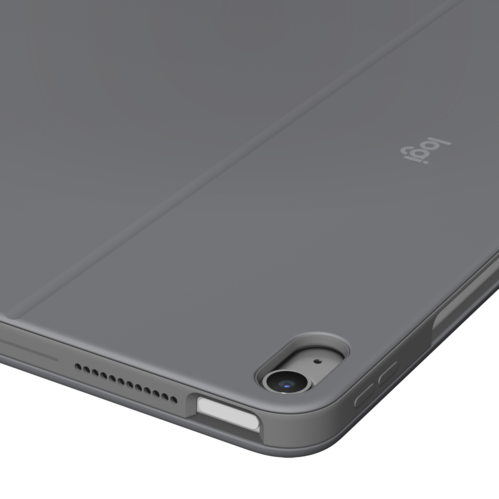 Logitech Combo Touch for iPad Air 13-inch (M2)-OXFORD-935OLD948,EMEA - Grey - US INT'L