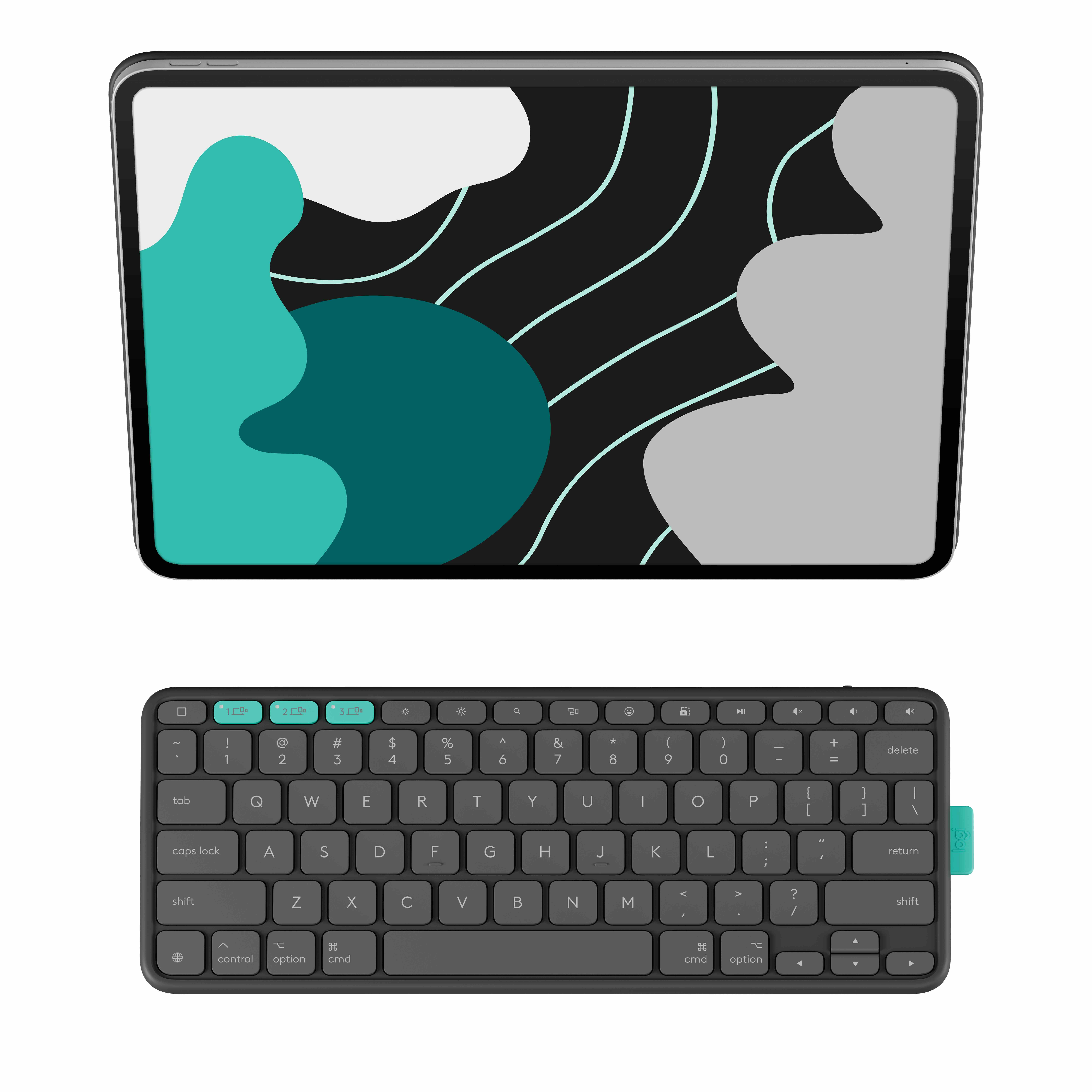 Logitech Flip Folio keyboard case for iPad Pro & Air 13" Graphite - US