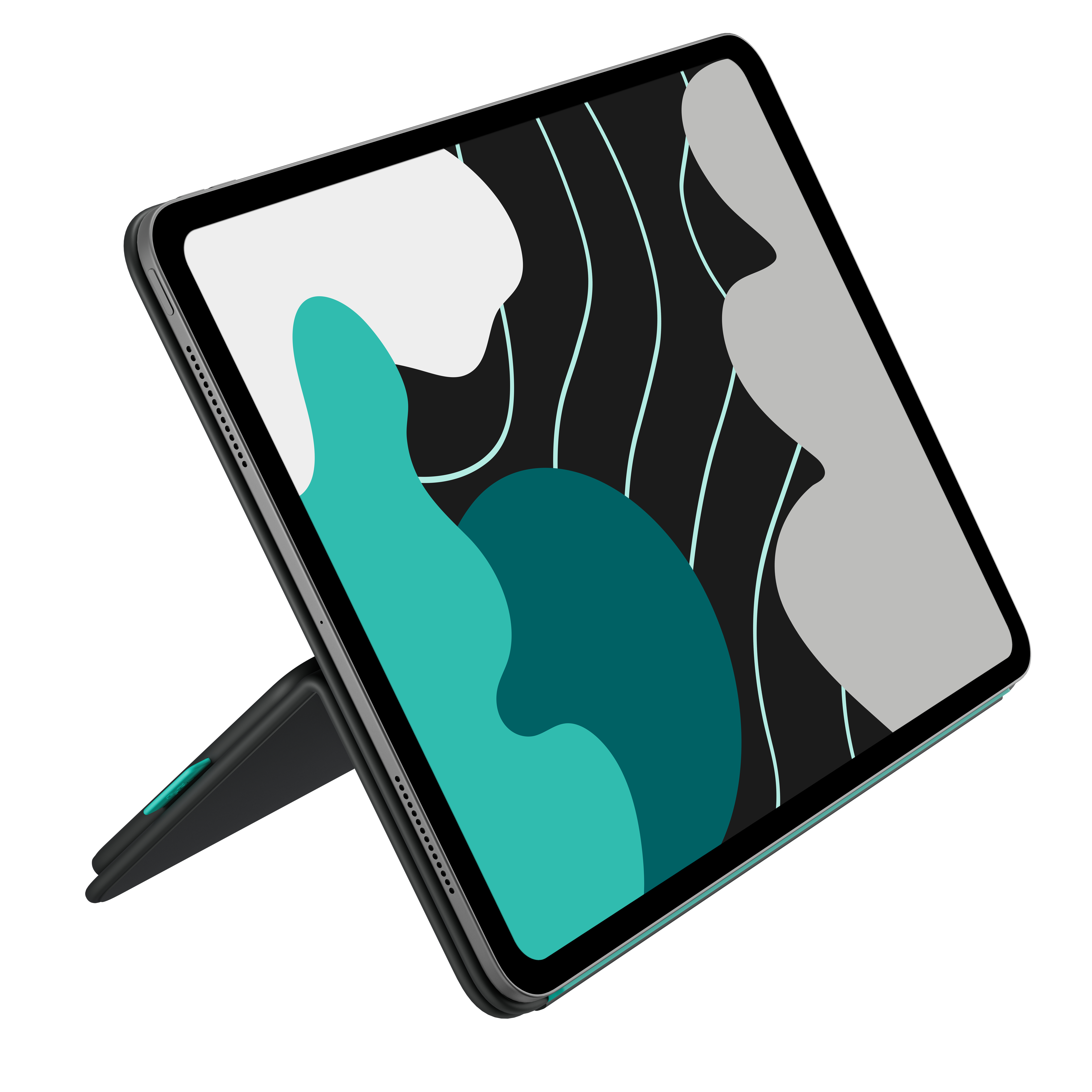 Logitech Flip Folio keyboard case for iPad Pro & Air 13" Graphite - US