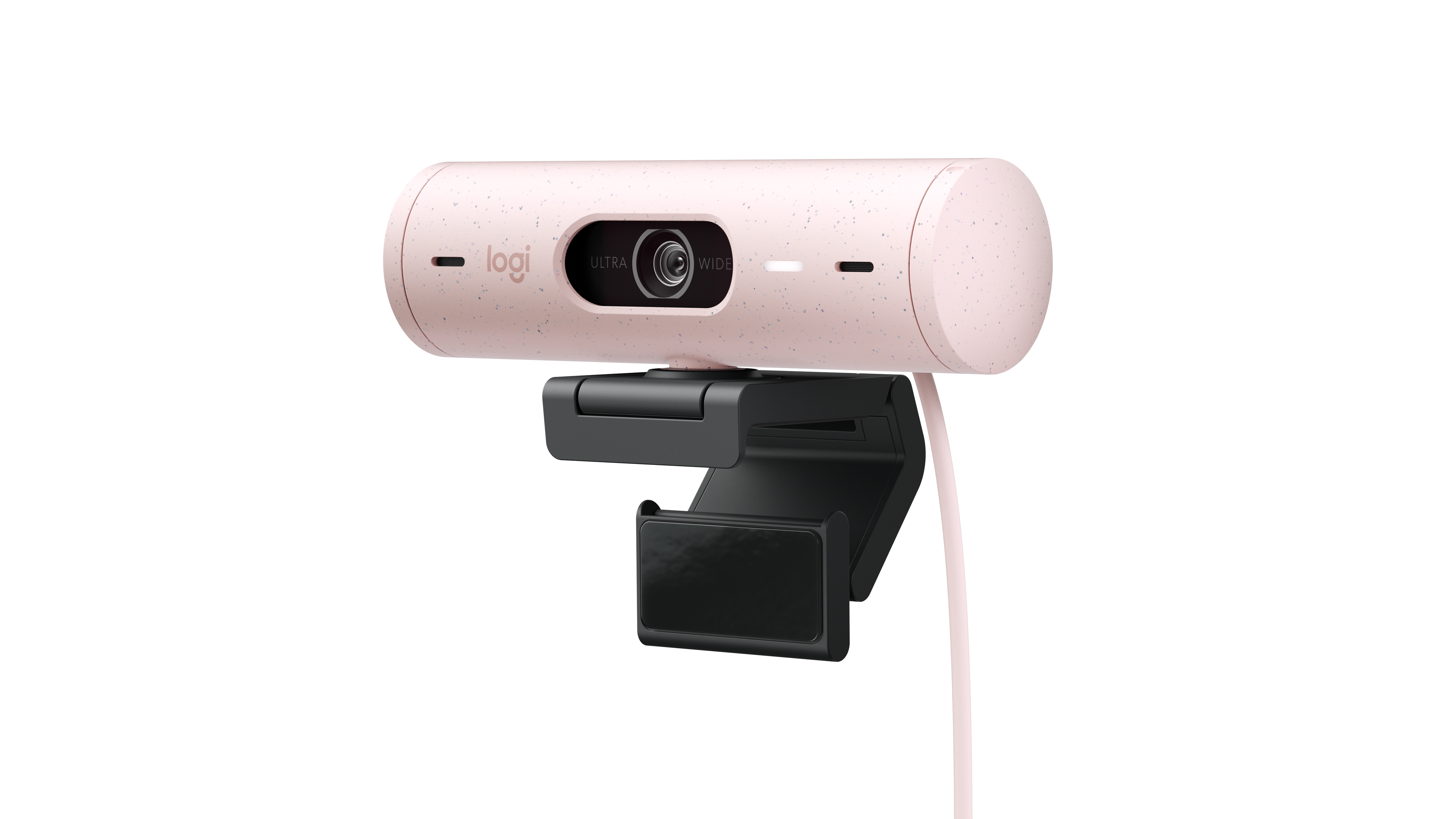 Logitech Brio 500 Full HD 1080p webcam w light correction, auto-framing, & Show Mode - Rose