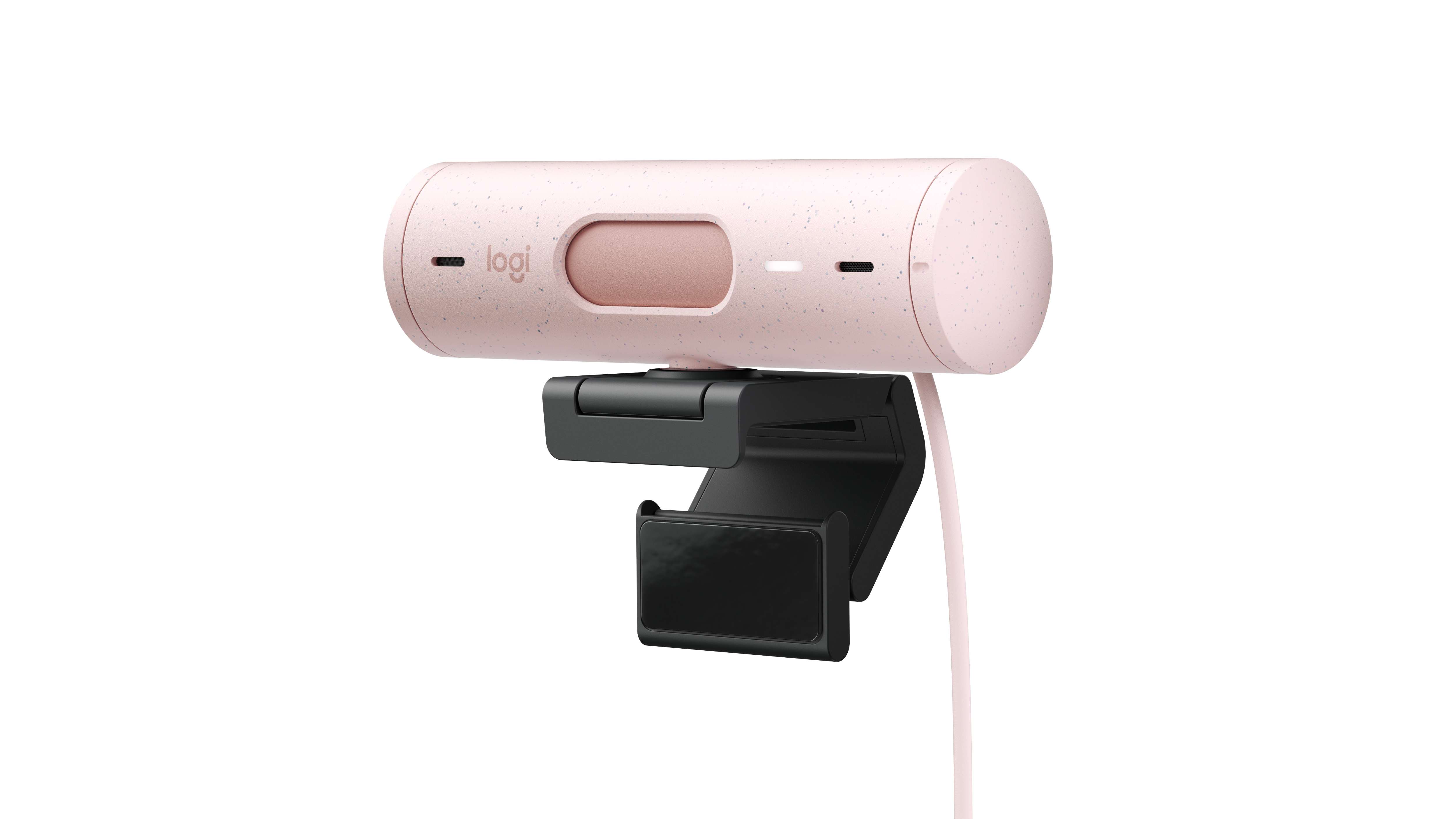 Logitech Brio 500 Full HD 1080p webcam w light correction, auto-framing, & Show Mode - Rose