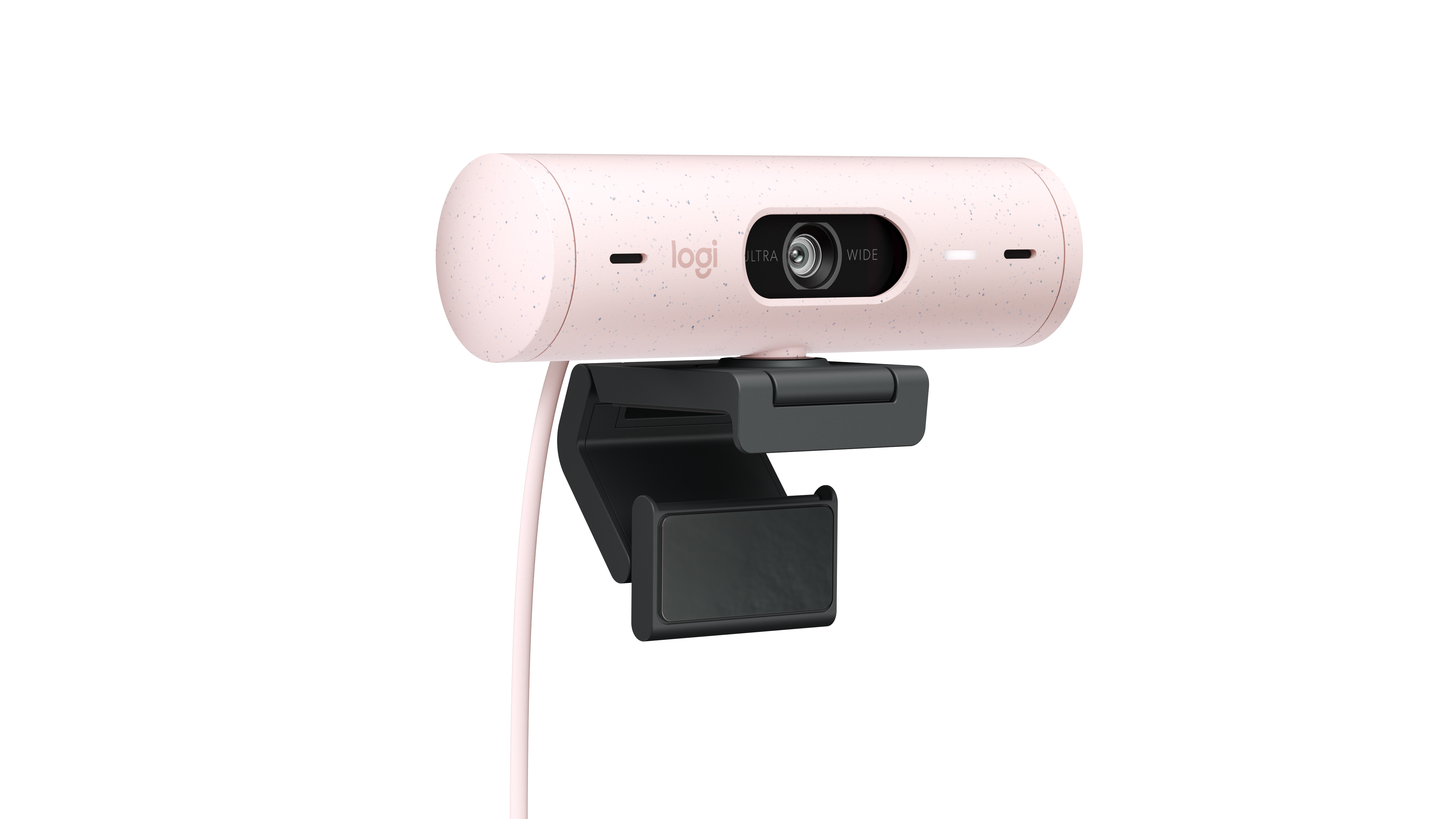Logitech Brio 500 Full HD 1080p webcam w light correction, auto-framing, & Show Mode - Rose