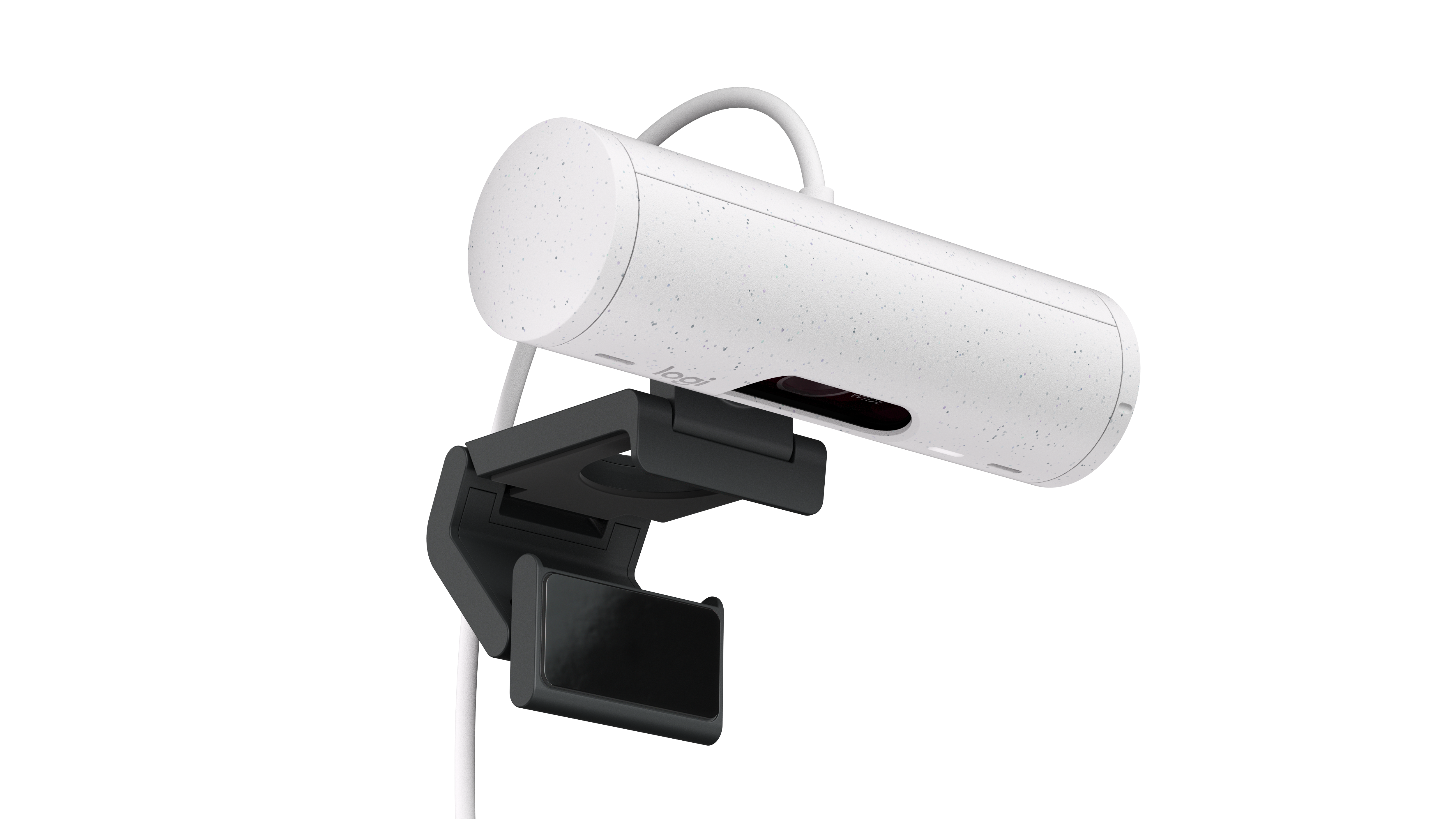 Logitech Brio 500 Full HD 1080p webcam w light correction, auto-framing, & Show Mode - Off White