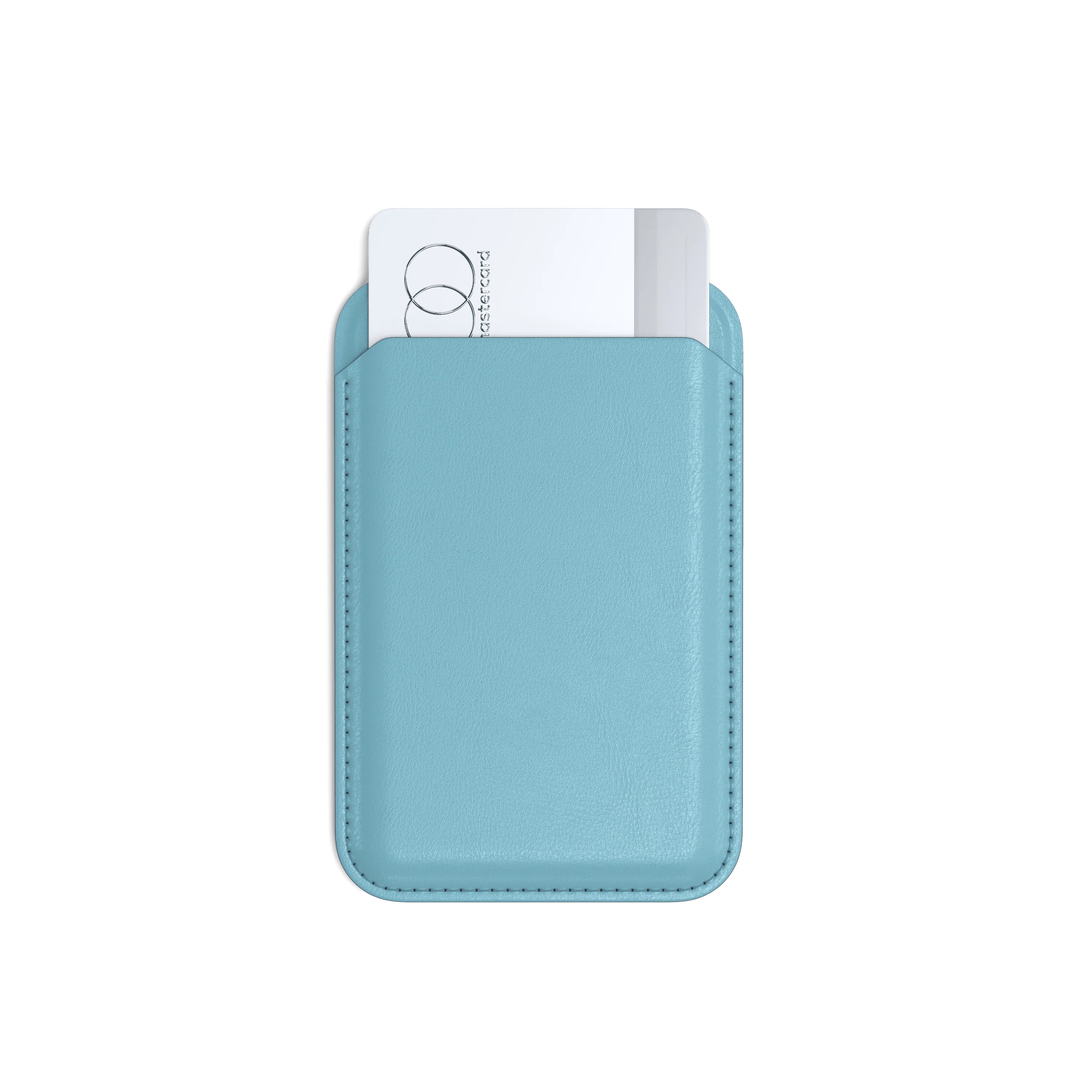Satechi Vegan-Leather Magnetic Wallet Stand, Magsafe Compatible - Light Blue