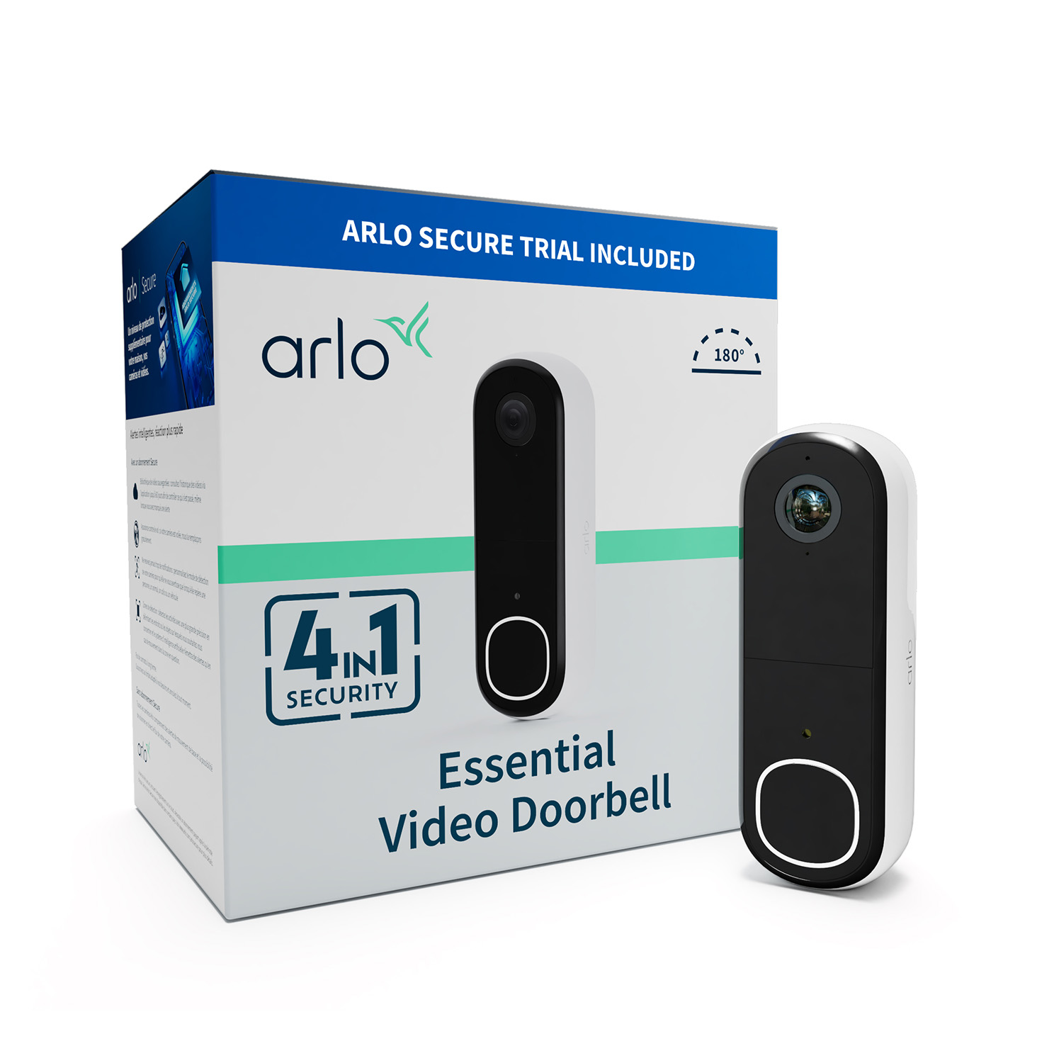 Arlo Essential (Gen.2) Video Doorbell FHD Security wireless - 1 Doorbell - White