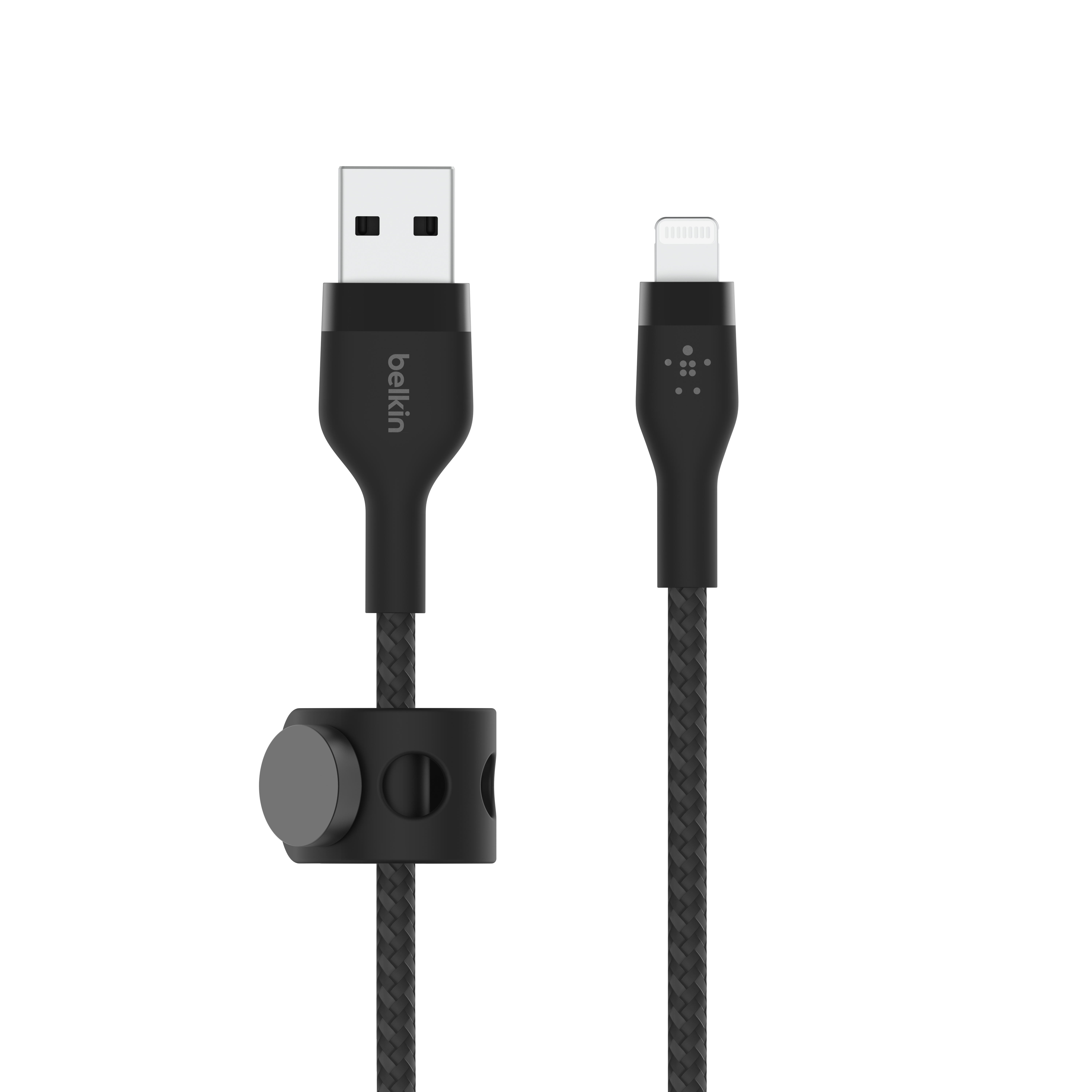 Belkin BOOST CHARGE PRO Flex  USB-A to LTG, Braided Silicone Cable - 2M - Black