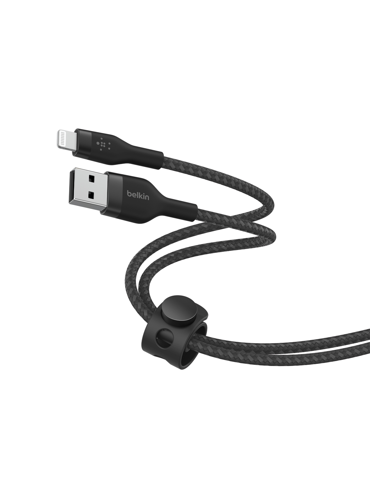 Belkin BOOST CHARGE PRO Flex  USB-A to LTG, Braided Silicone Cable - 2M - Black