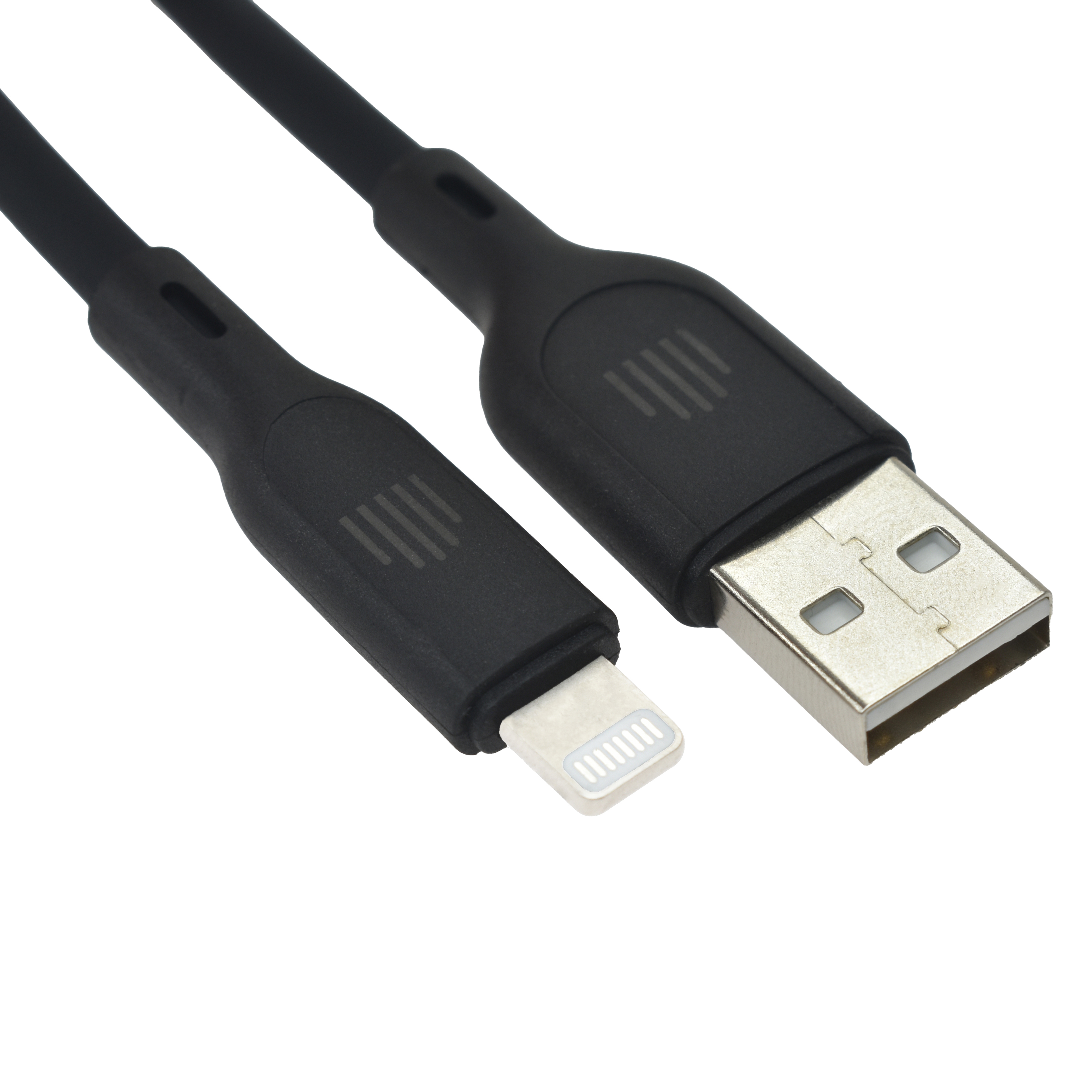 Dviced Cable USB-A to Lightning silicone 1,25m - Black