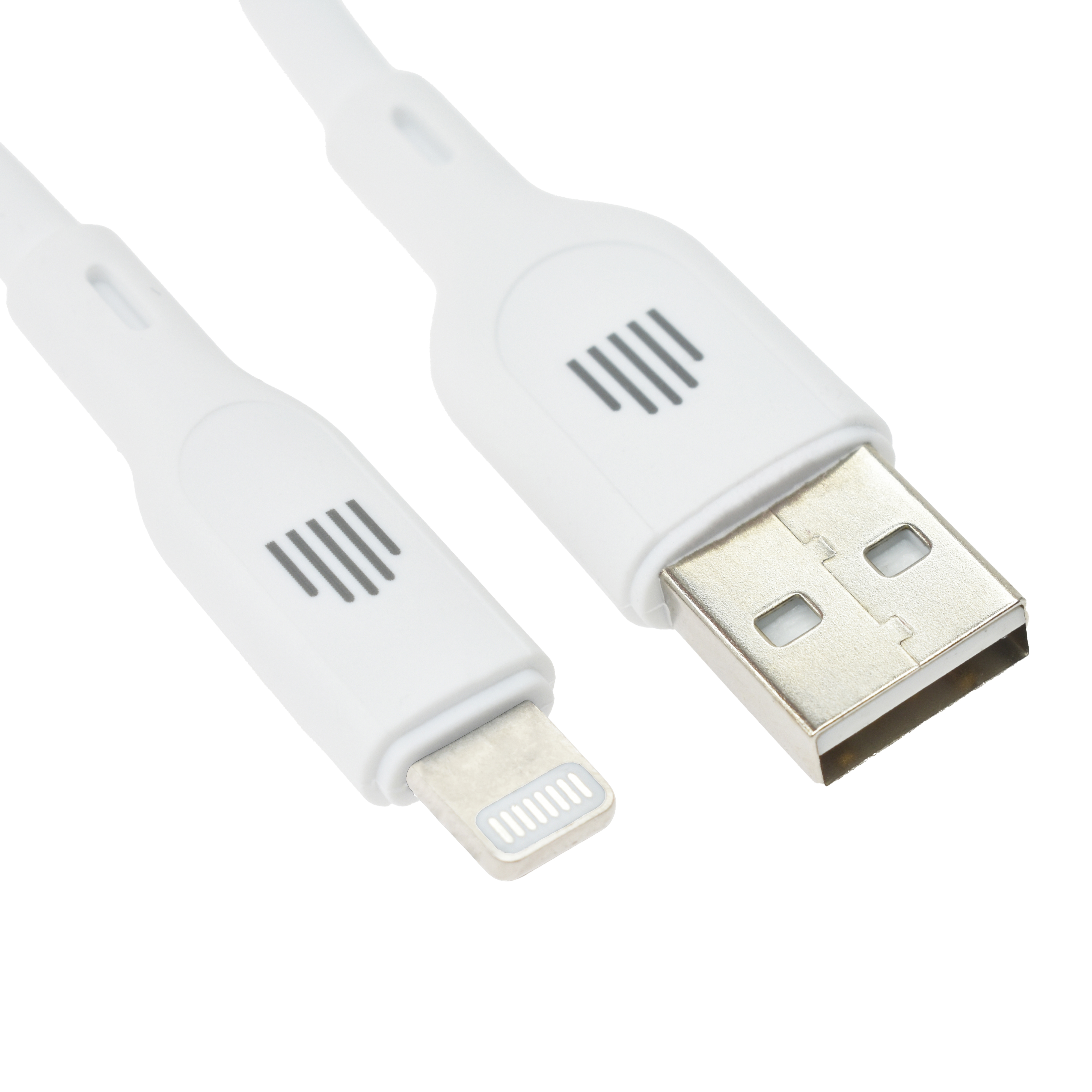 Dviced Cable USB-A to Lightning silicone 1,25m - White
