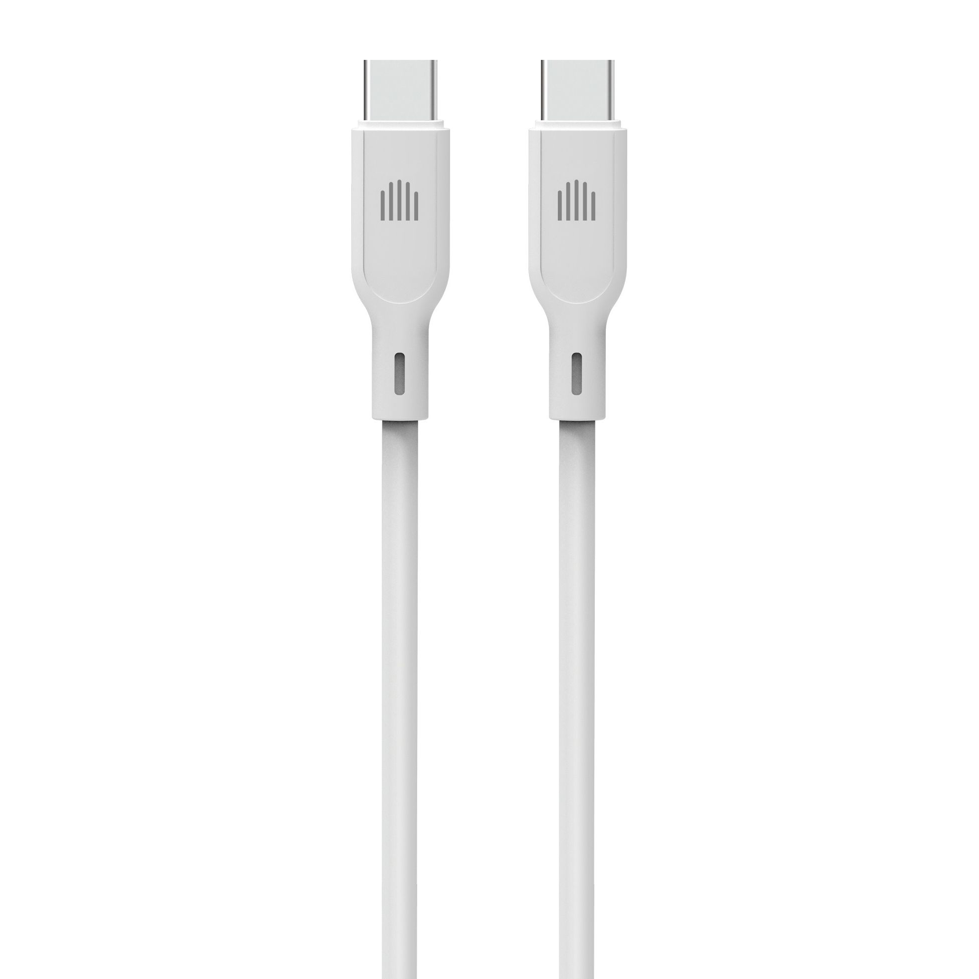 Dviced Cable USB-C to USB-C silicone 1,25m - White