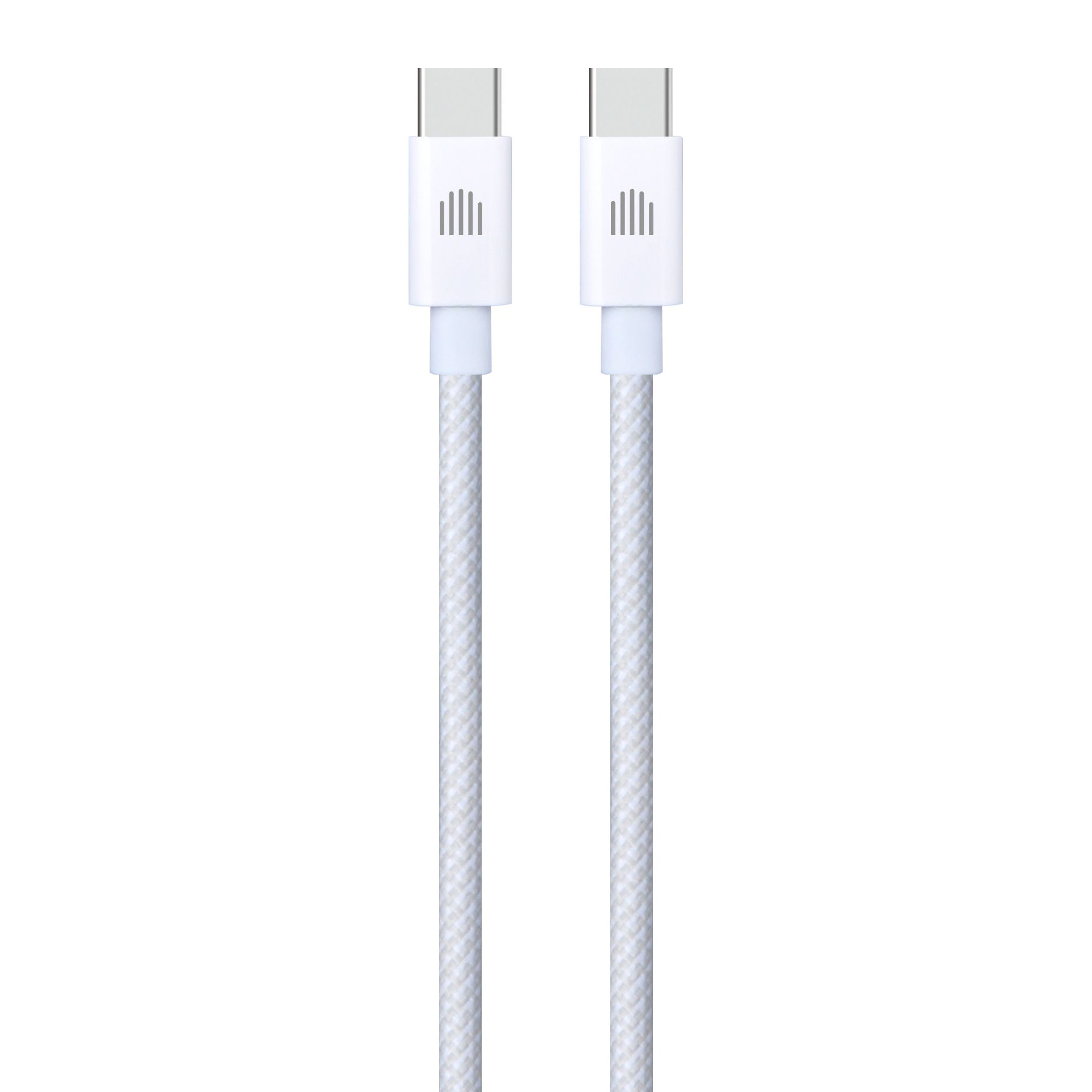 Dviced Cable USB-C to USB-C Nylon Textile 1,25m - White