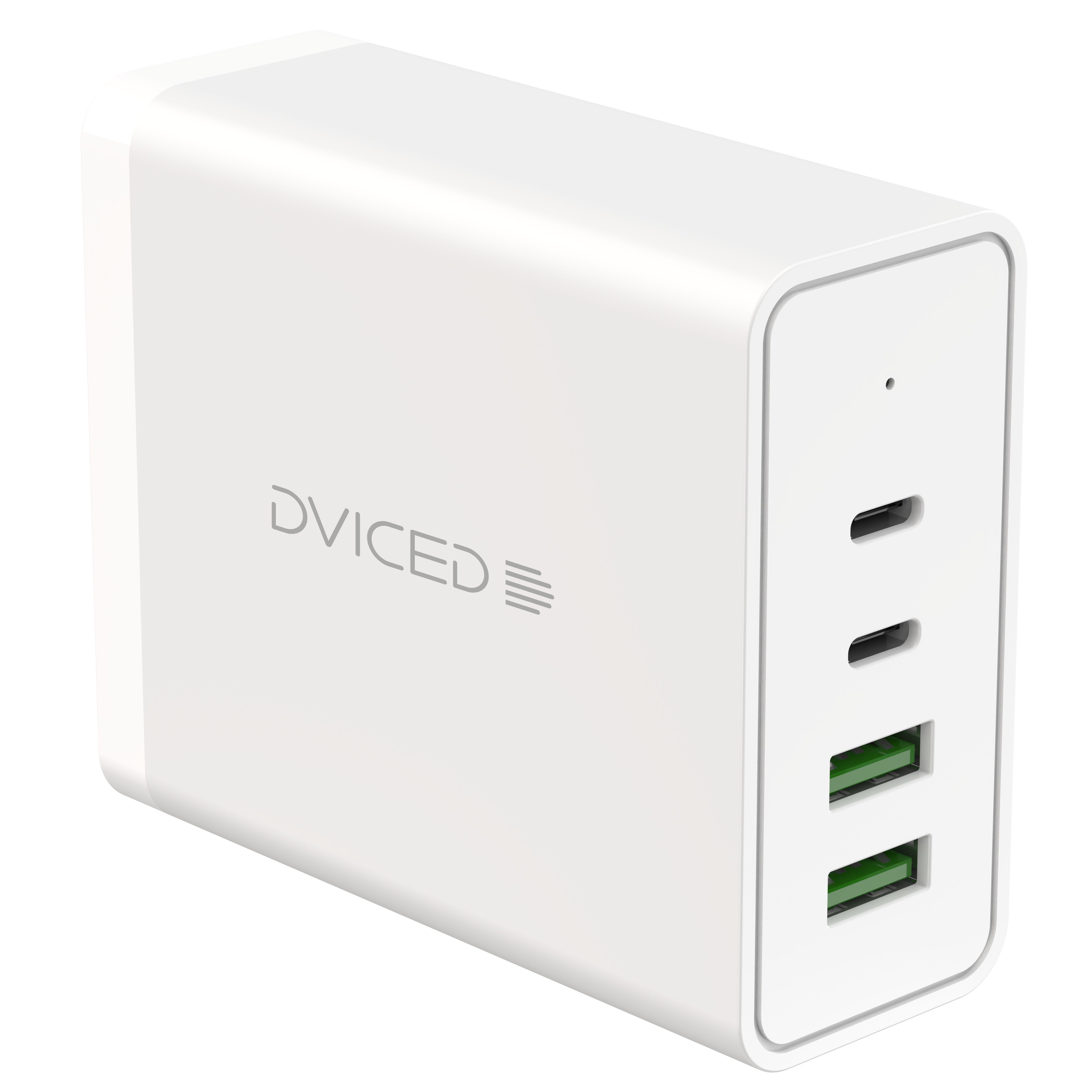 Dviced Desktop charger 100W GaN 2 USB-C 2 USB-A EU - White