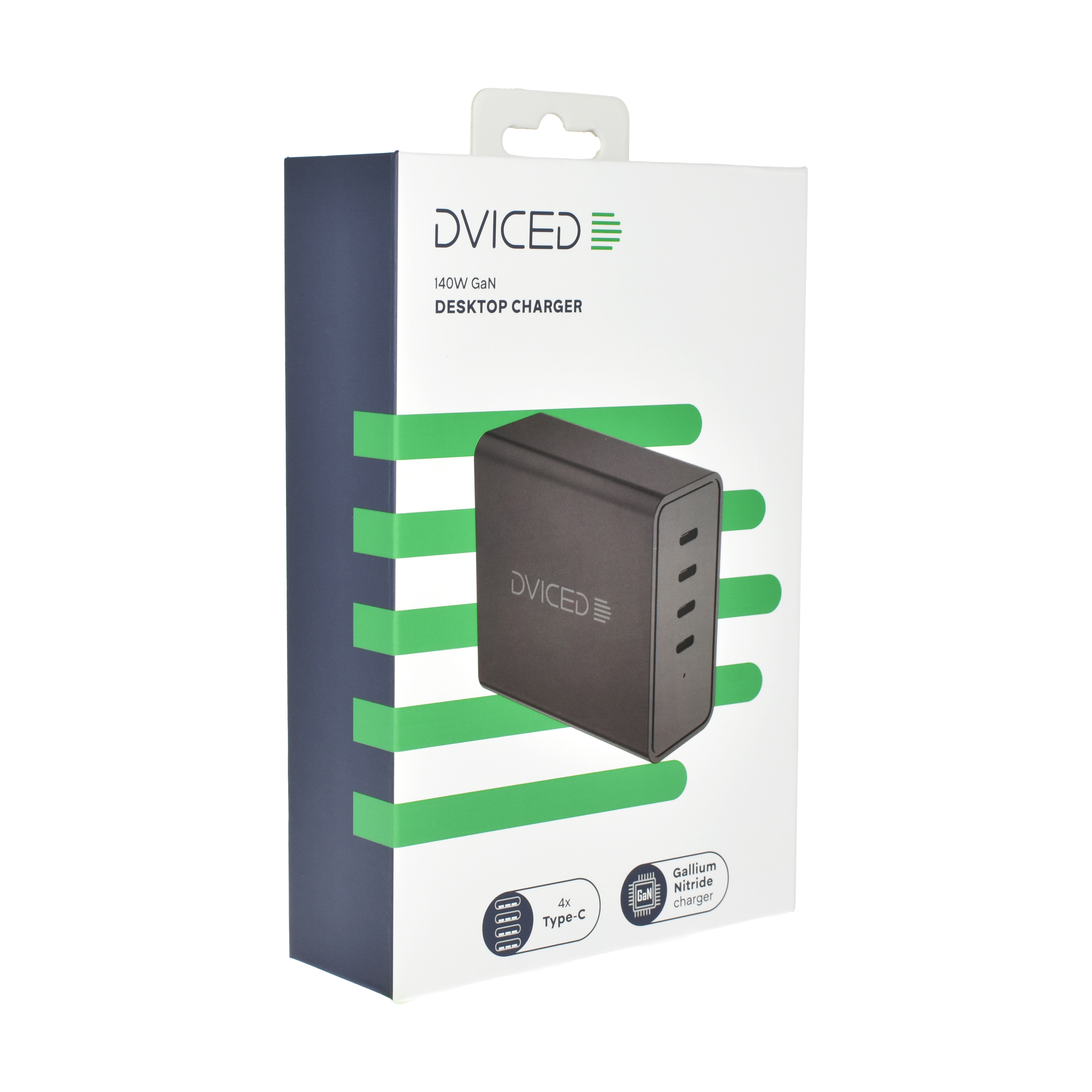 Dviced Desktop charger 140W GaN 4 USB-C EU - Black