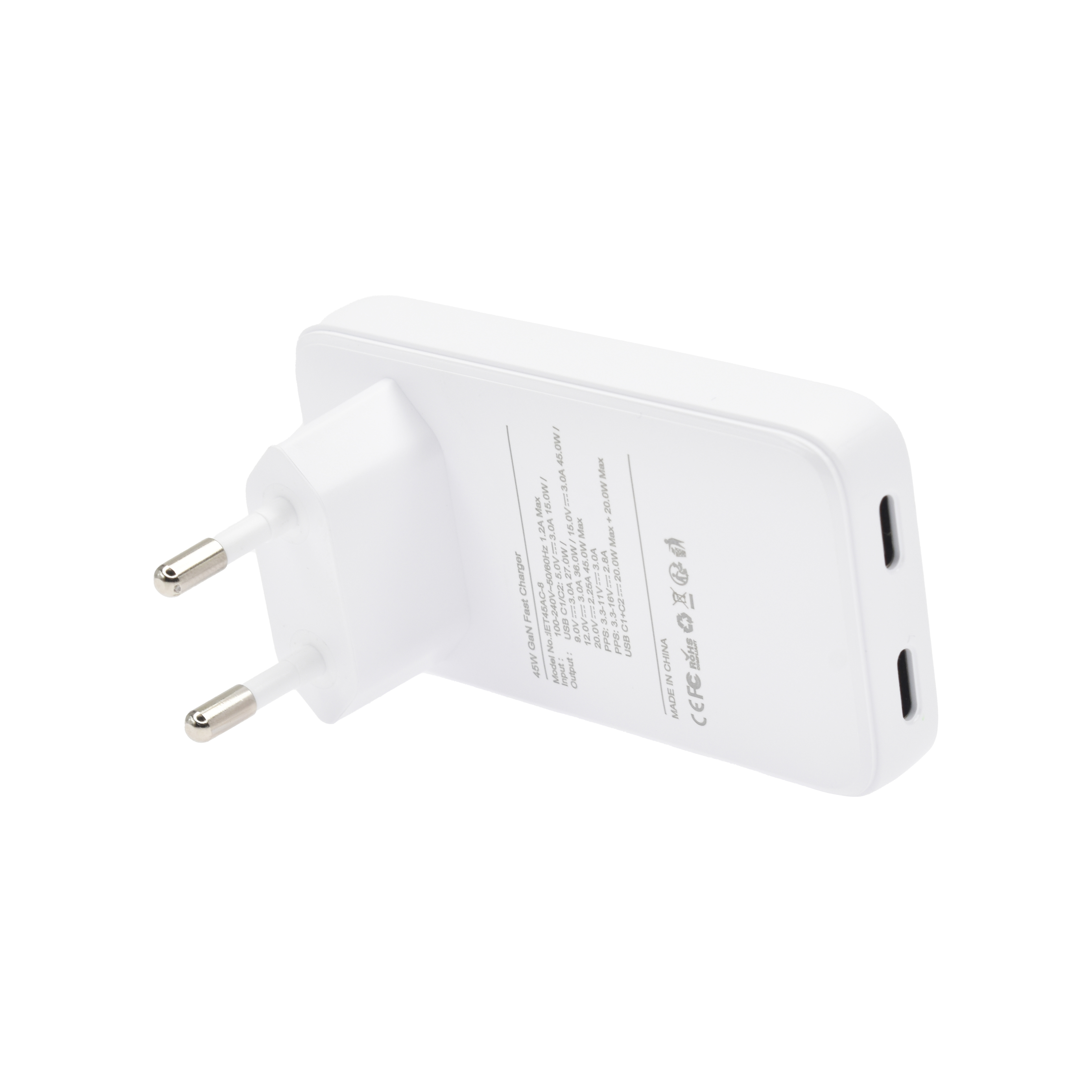 Dviced Wall charger 30W GaN C EU - White