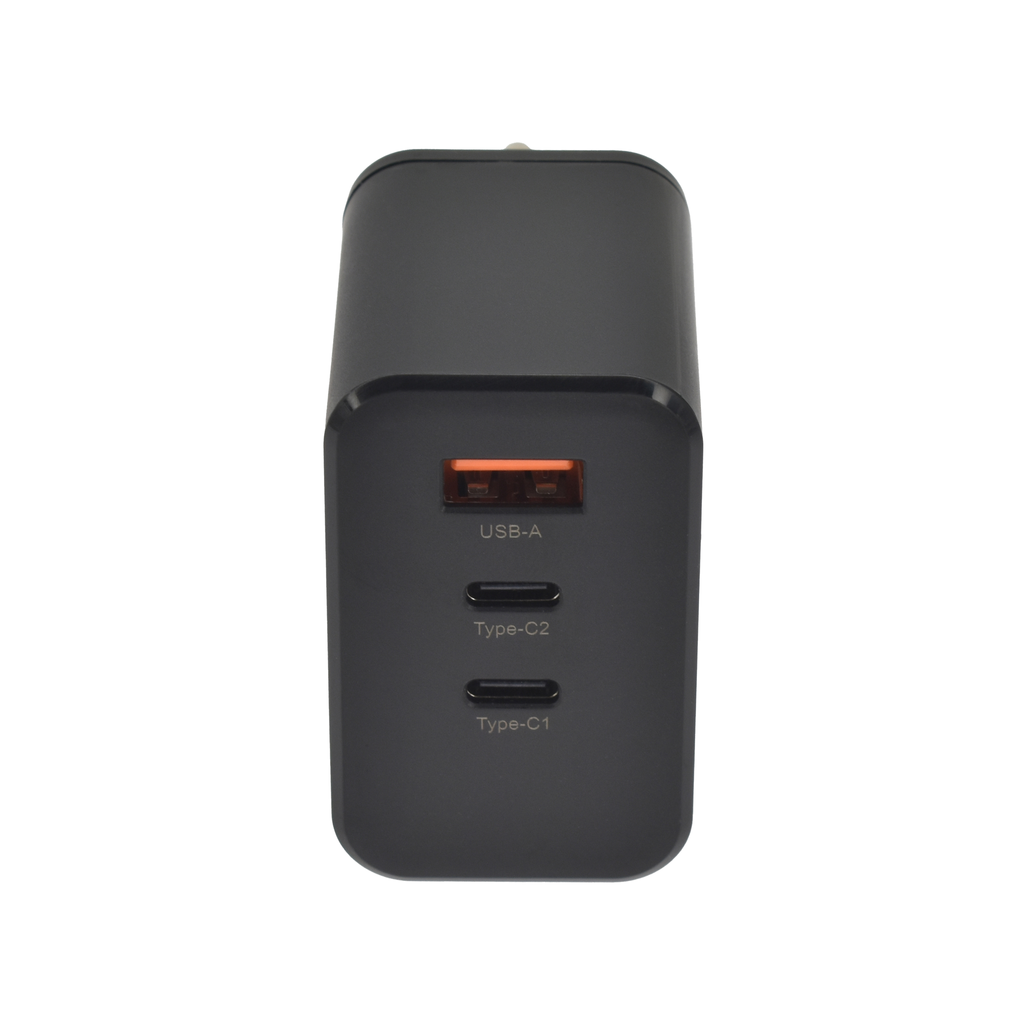 Dviced Wall charger w cable 65W GaN 2 USB-C 1 USB-A EU - Black