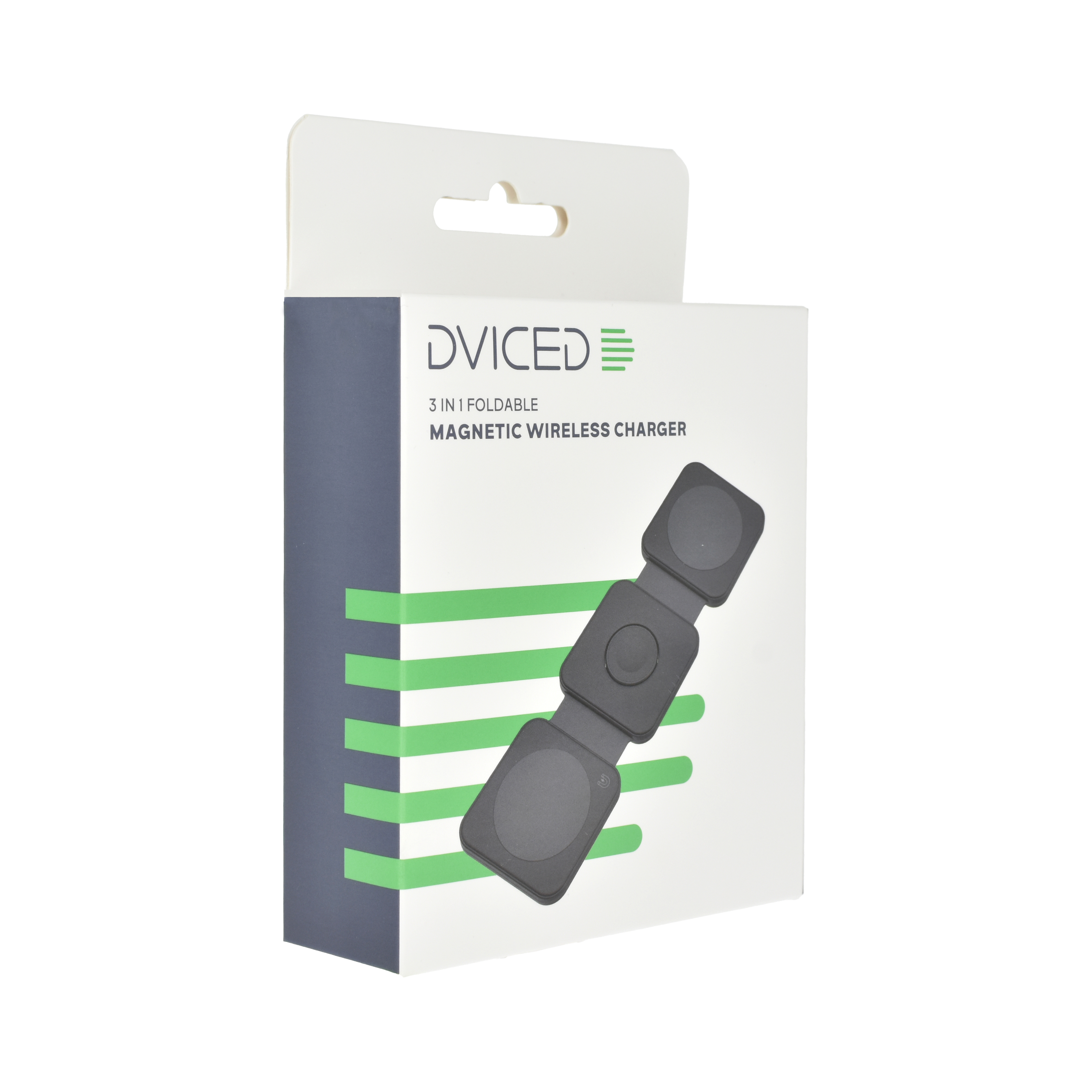 Dviced 3-in-1 foldable magnetic wireless charger - Black