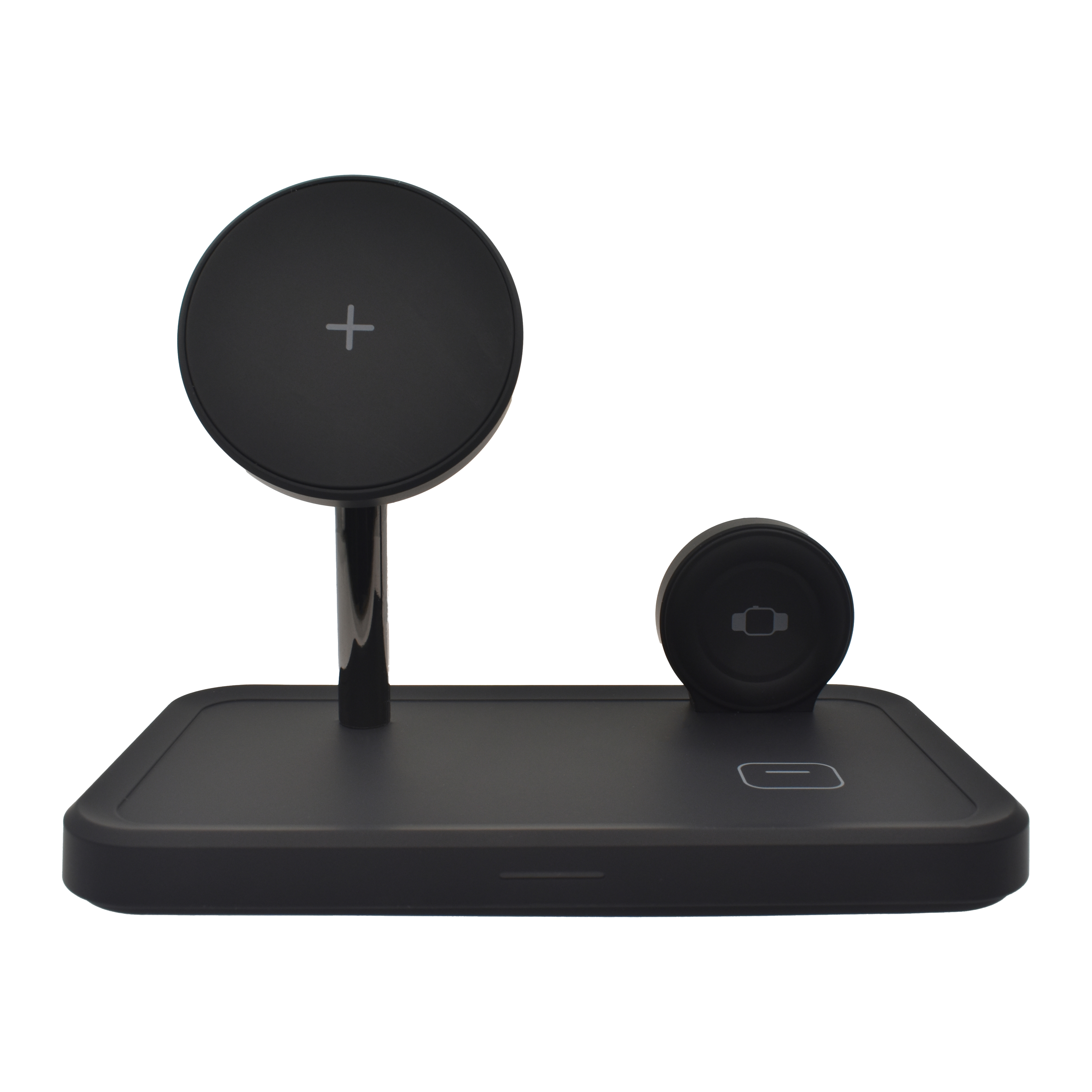 Dviced 3-in-1 magnetic wireless stand w cable, wall charger - Black