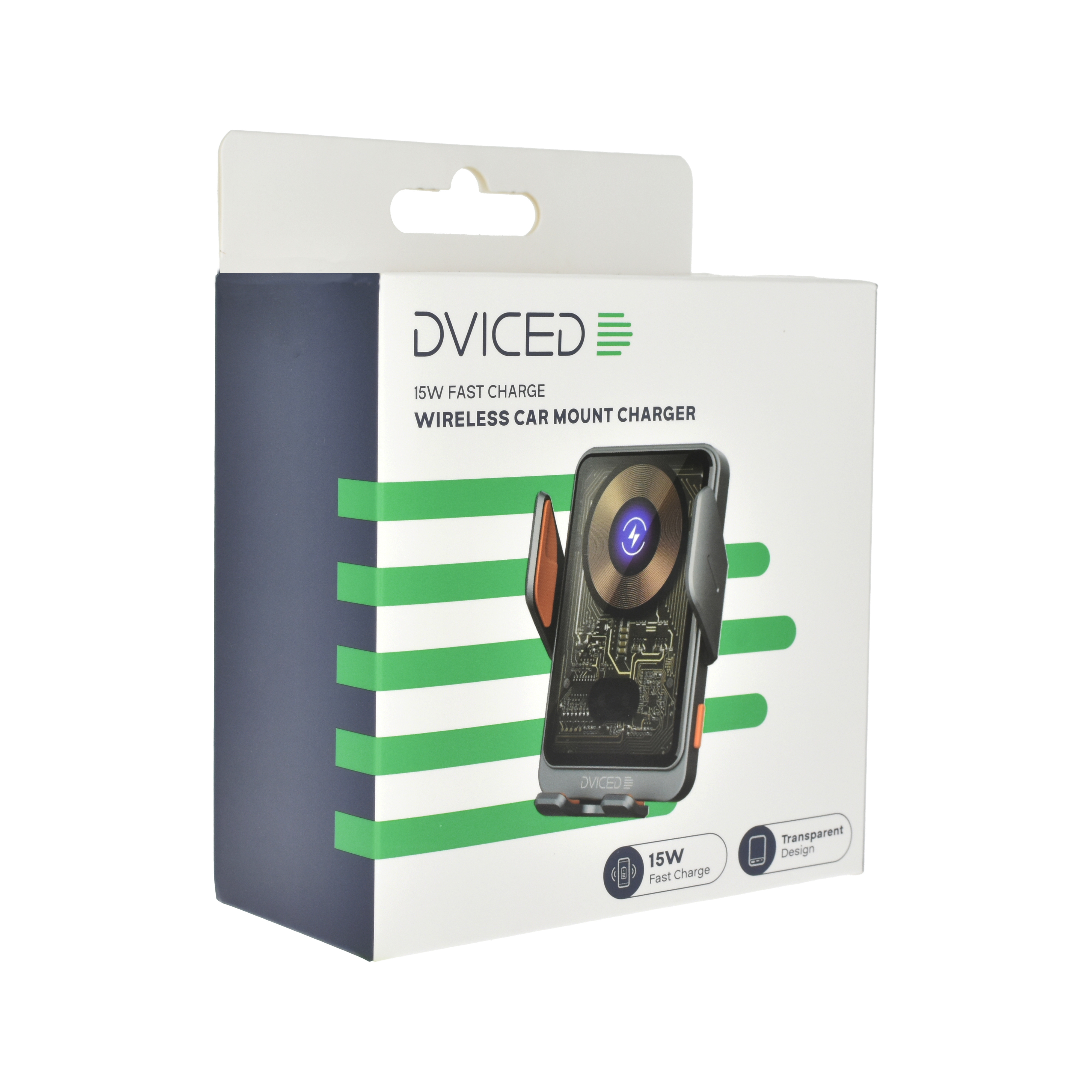 Dviced Wireless induction car mount charger - Gray