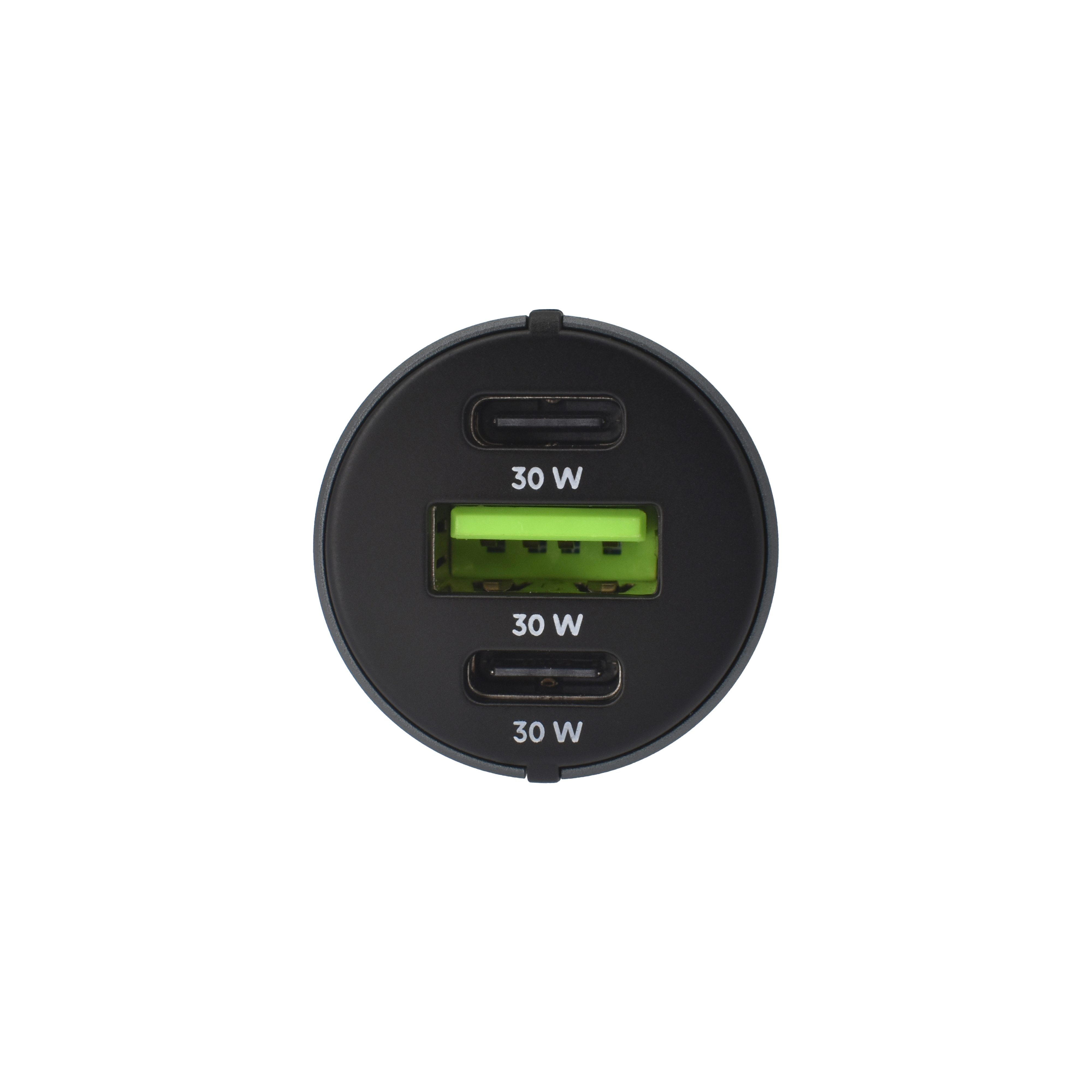 Dviced Car charger 60W 2 USB-C 1 USB-A - Gray