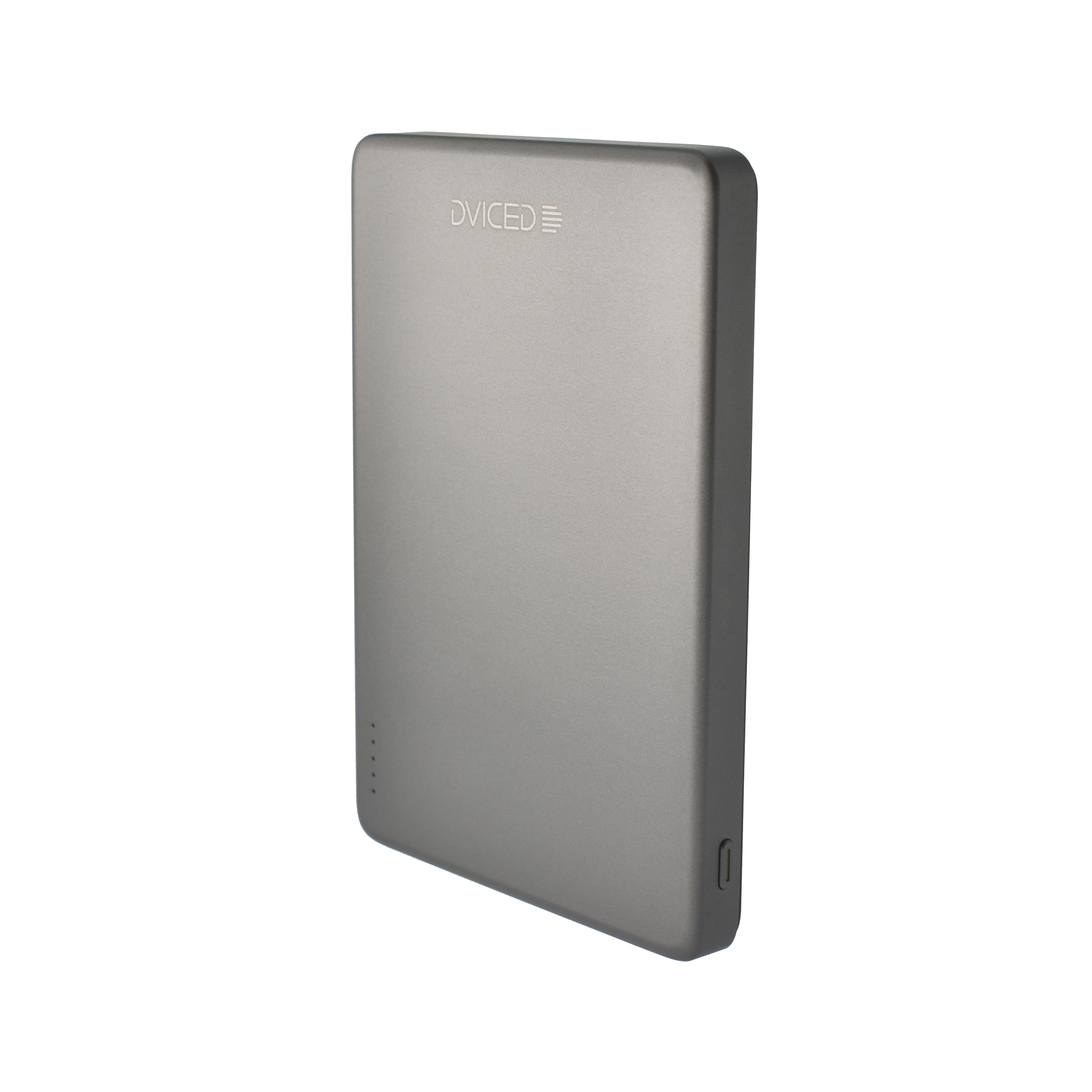 Dviced Ultrathin Power bank 5000mAh - Black/Grey