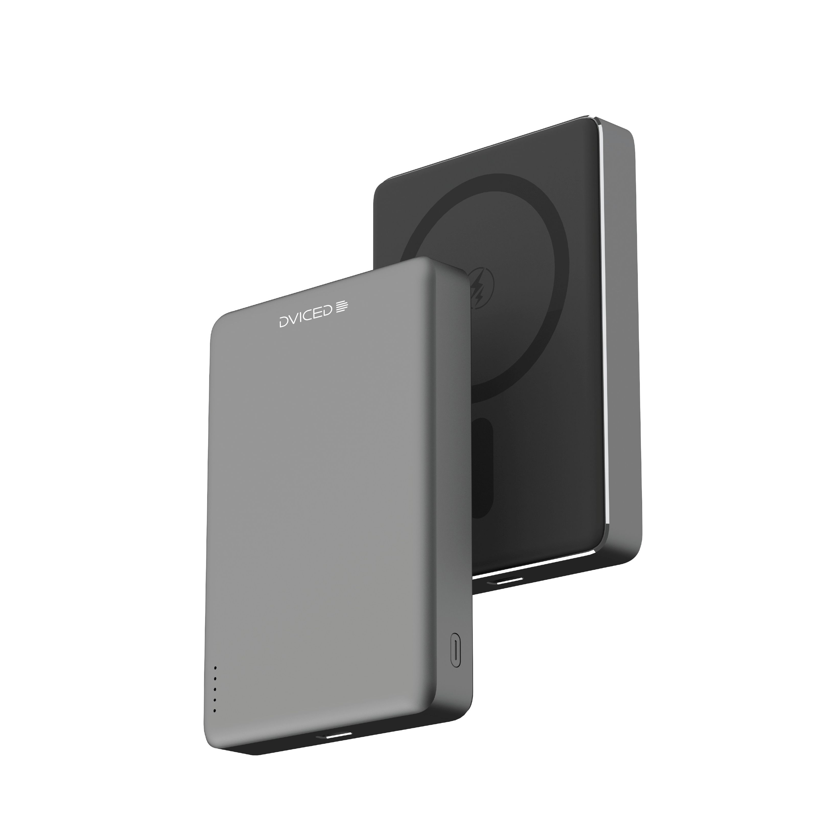 Dviced Ultrathin Power bank 10000mAh - Black/Grey