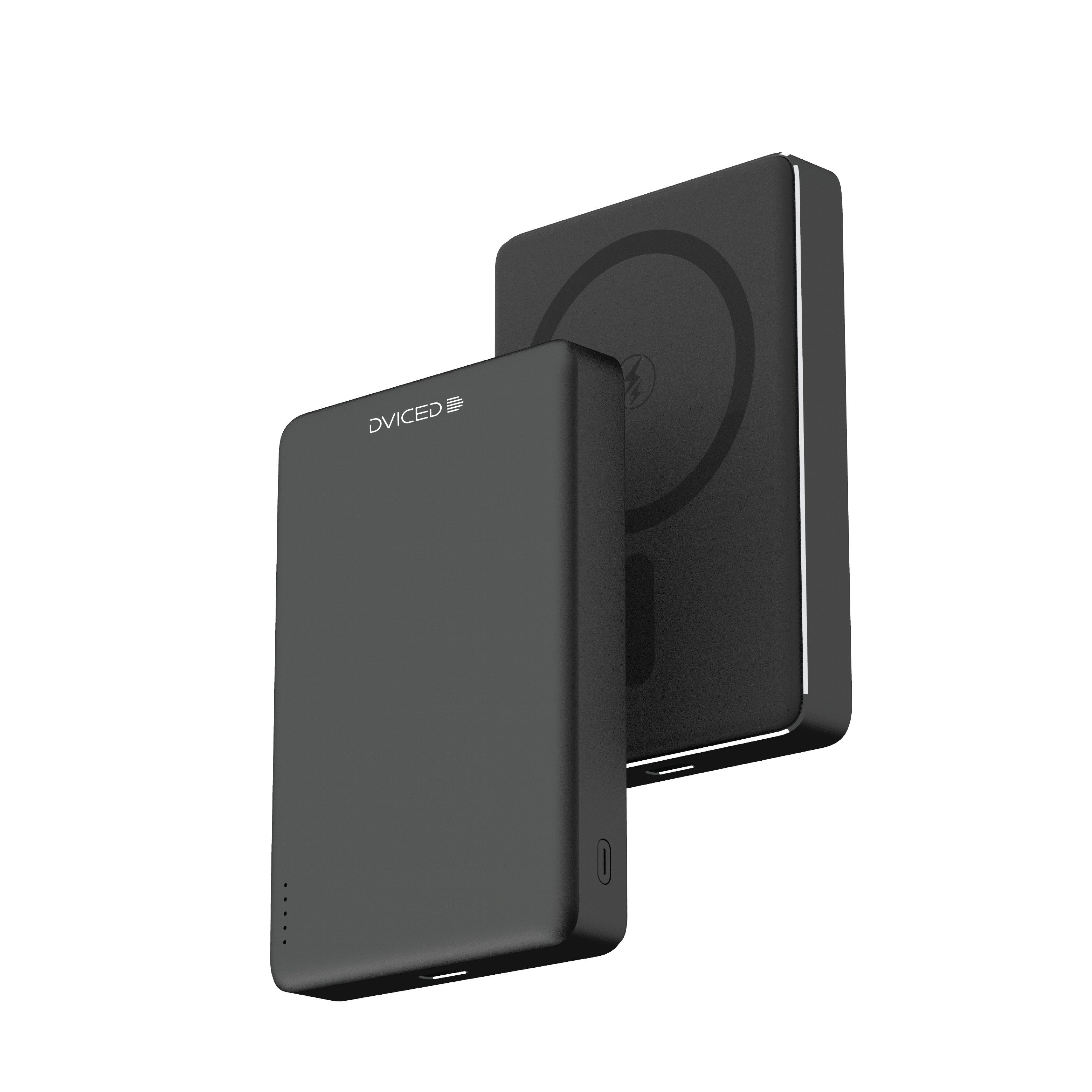 Dviced Ultrathin Power bank 10000mAh - Black/Black