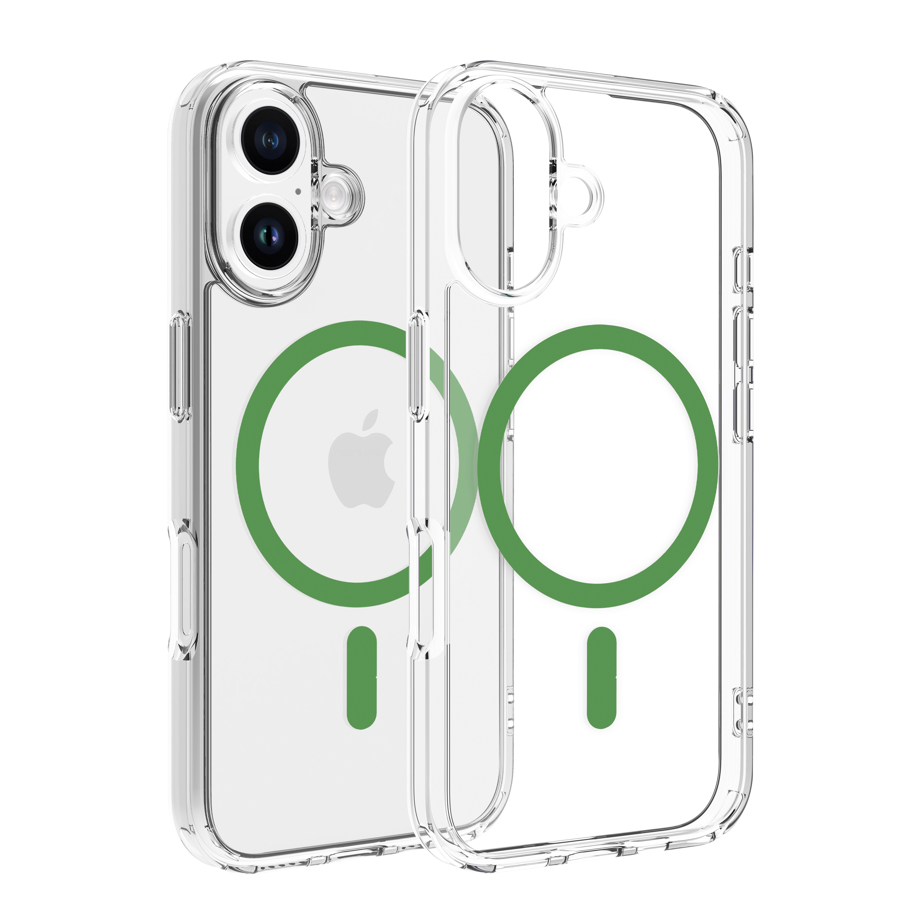 Dviced Magsafe iPhone 16  clear case - Green