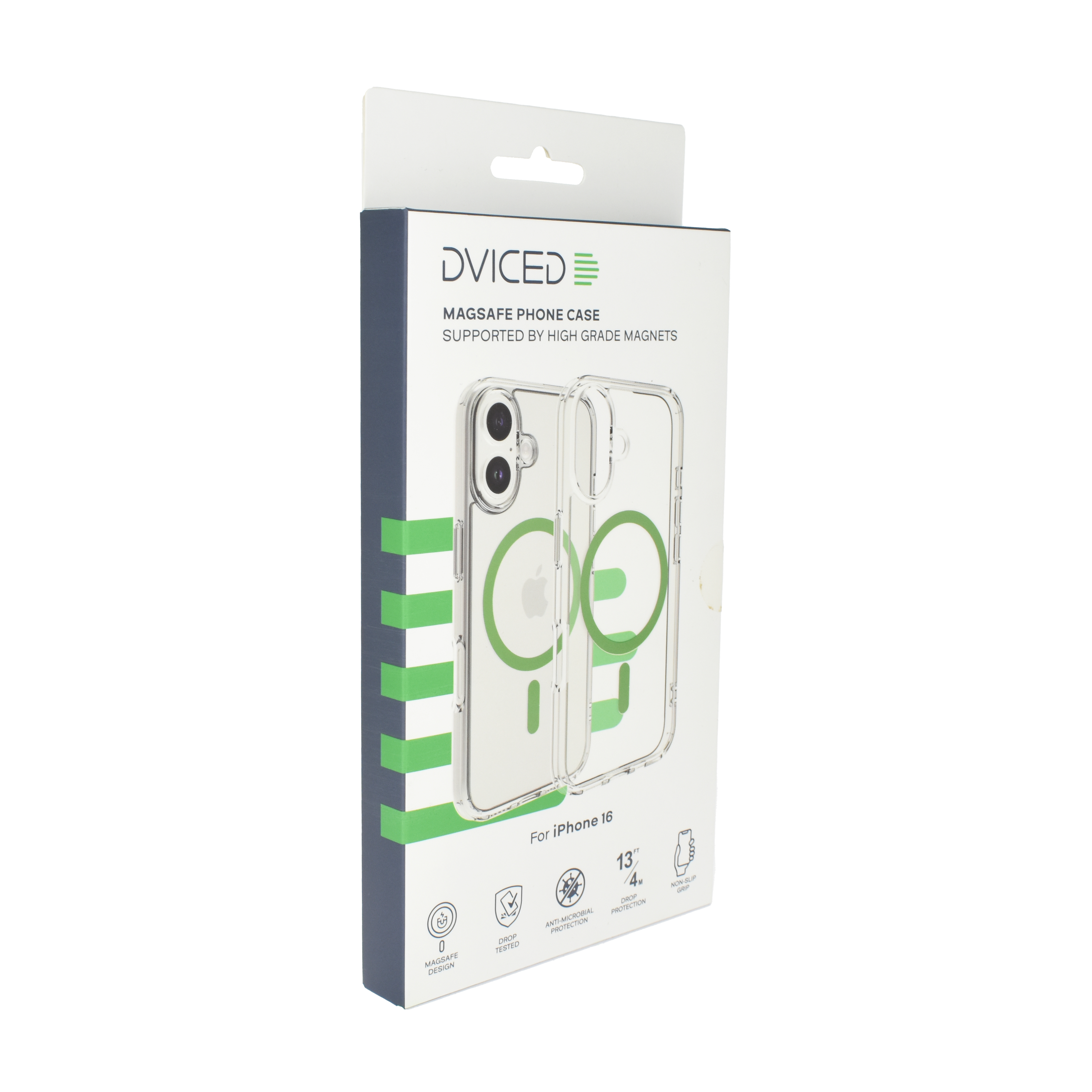 Dviced Magsafe iPhone 16  clear case - Green