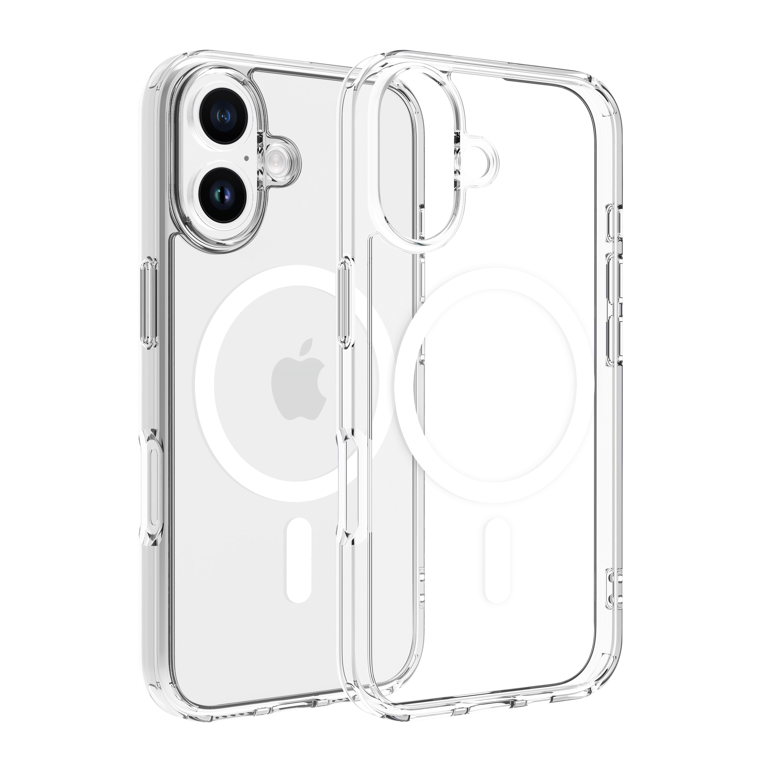 Dviced Magsafe iPhone 16 clear case - White