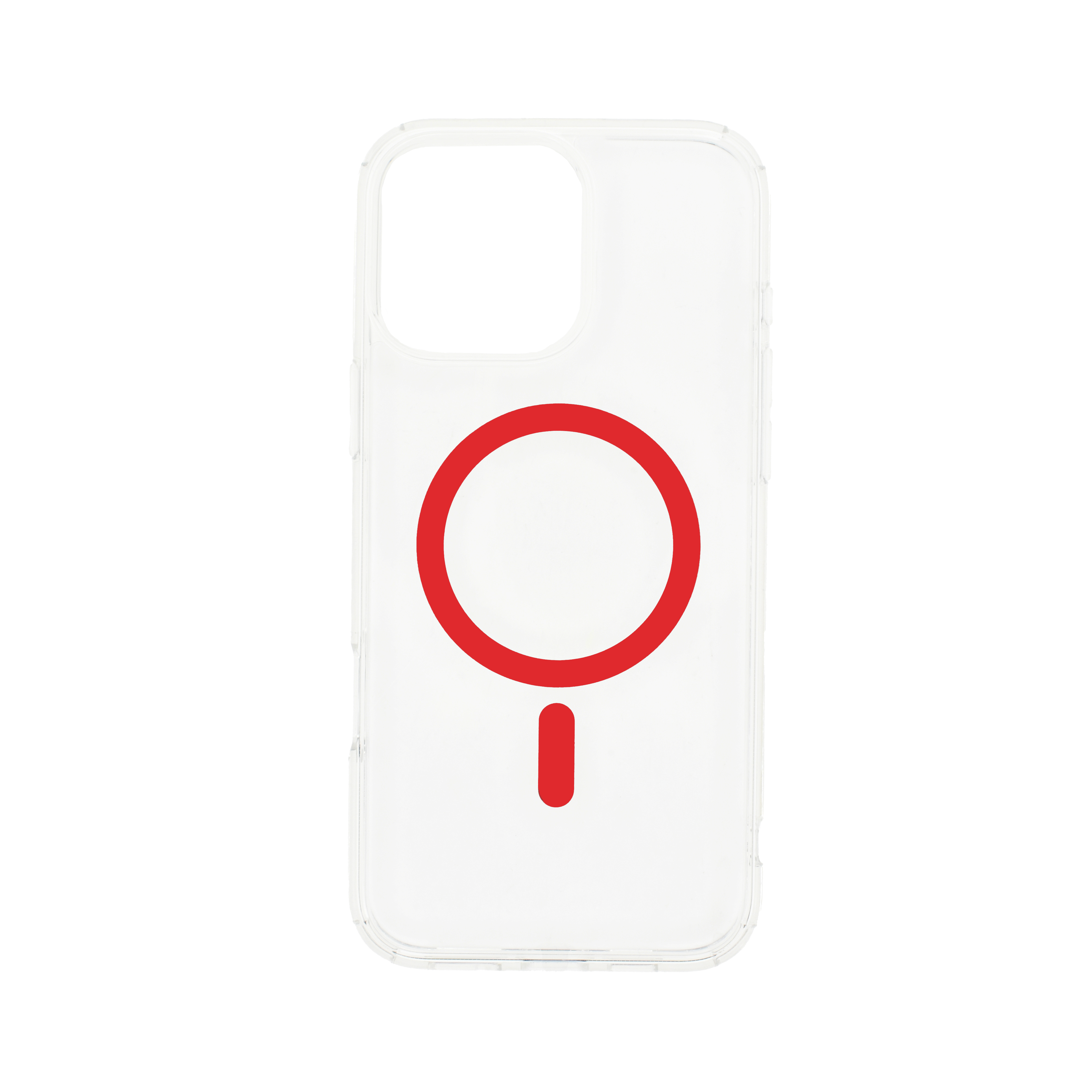 Dviced Magsafe iPhone 16 Pro clear case - Red