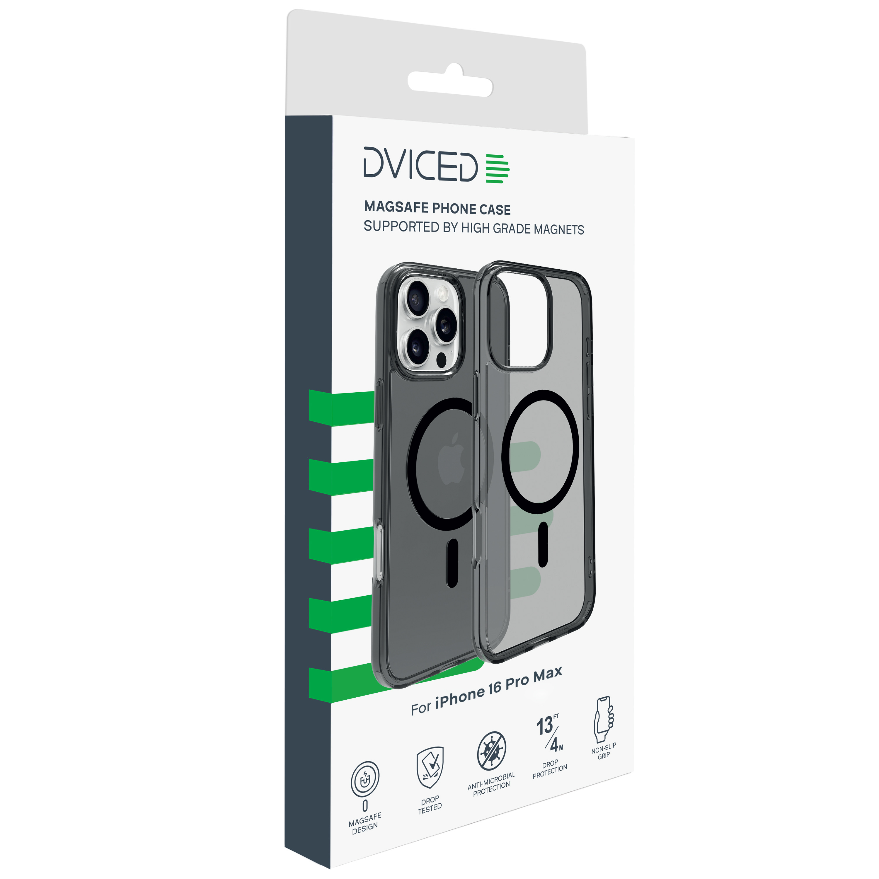Dviced Magsafe iPhone 16 Pro Max smoke case - Black