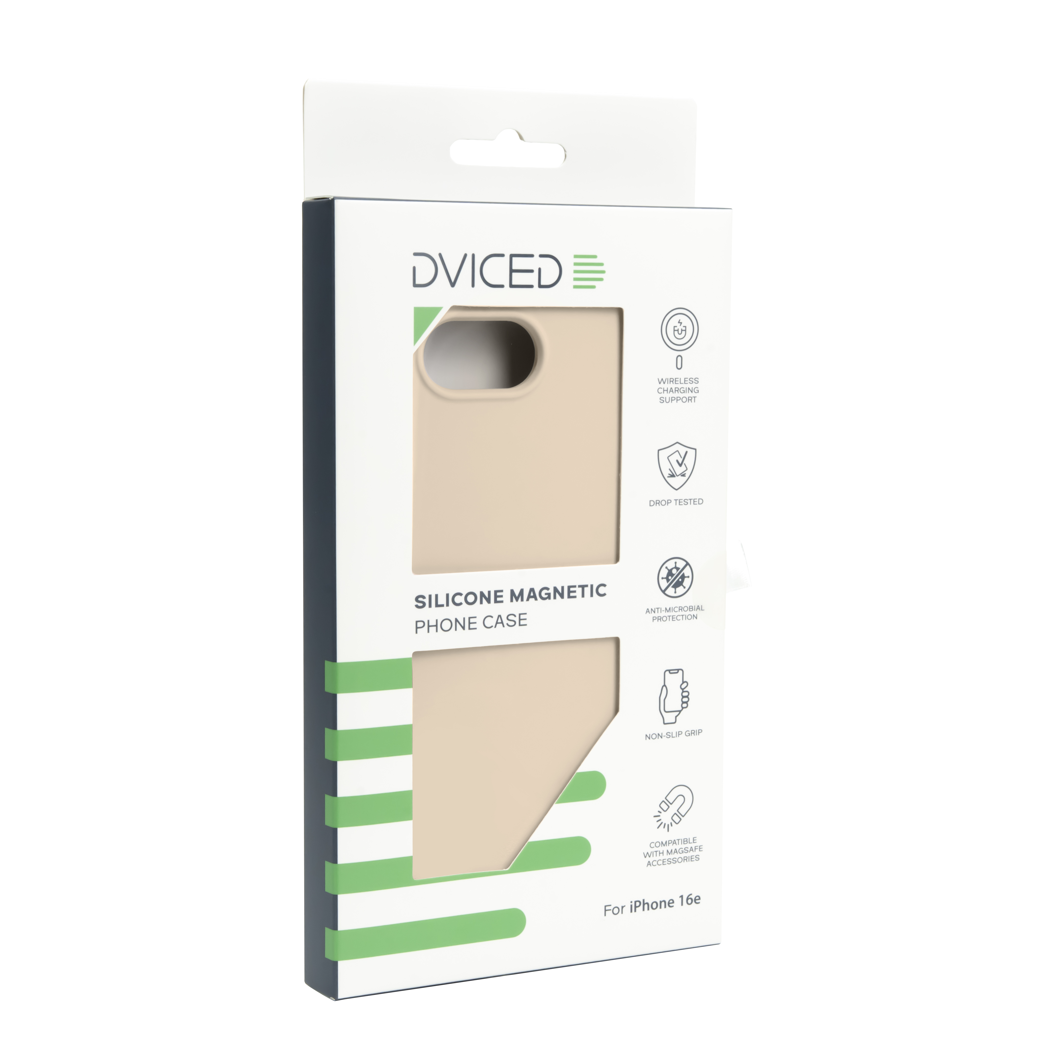 Dviced Silicone Magnetic iPhone 17e/16e case - Beige