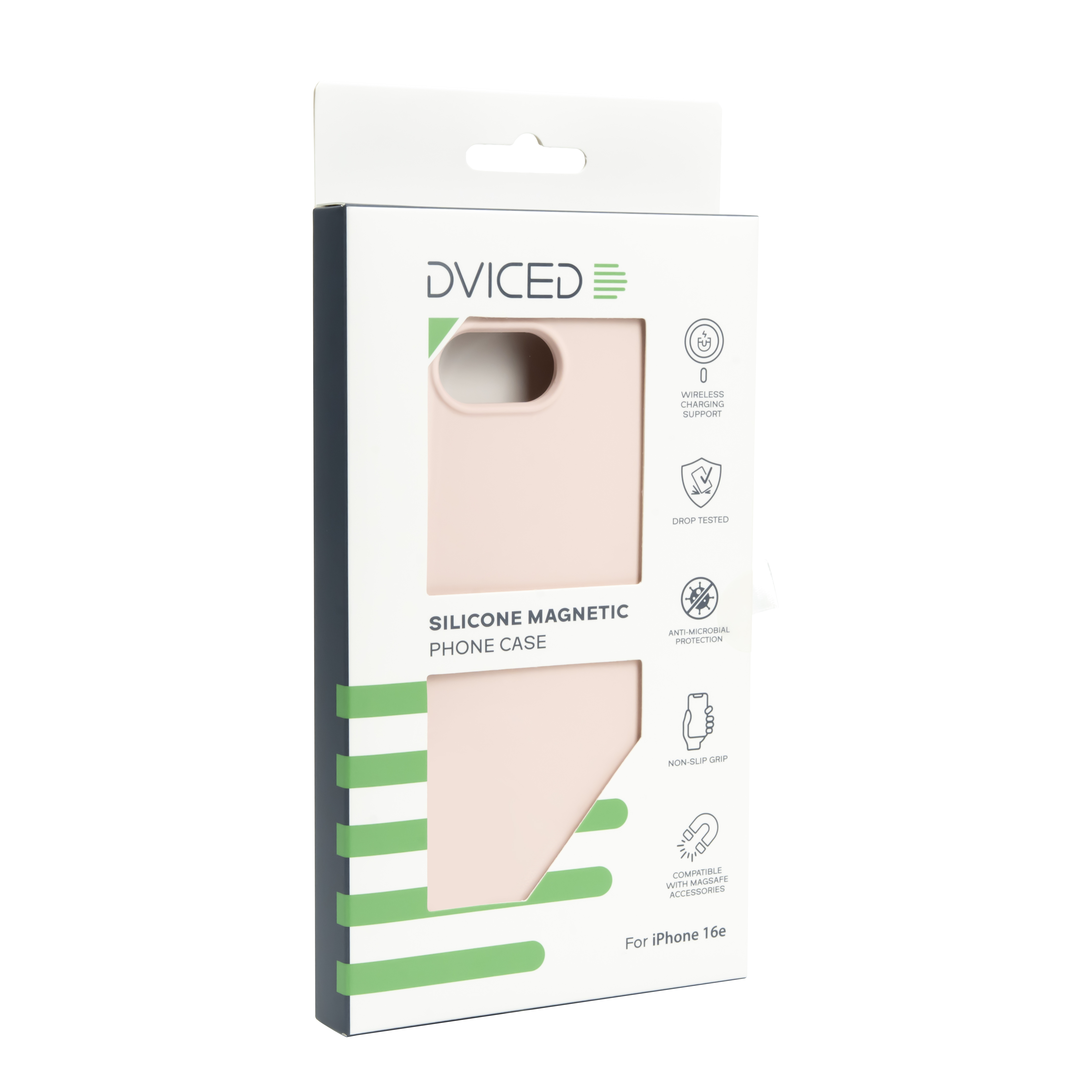 Dviced Silicone Magnetic iPhone 17e/16e case - Pink