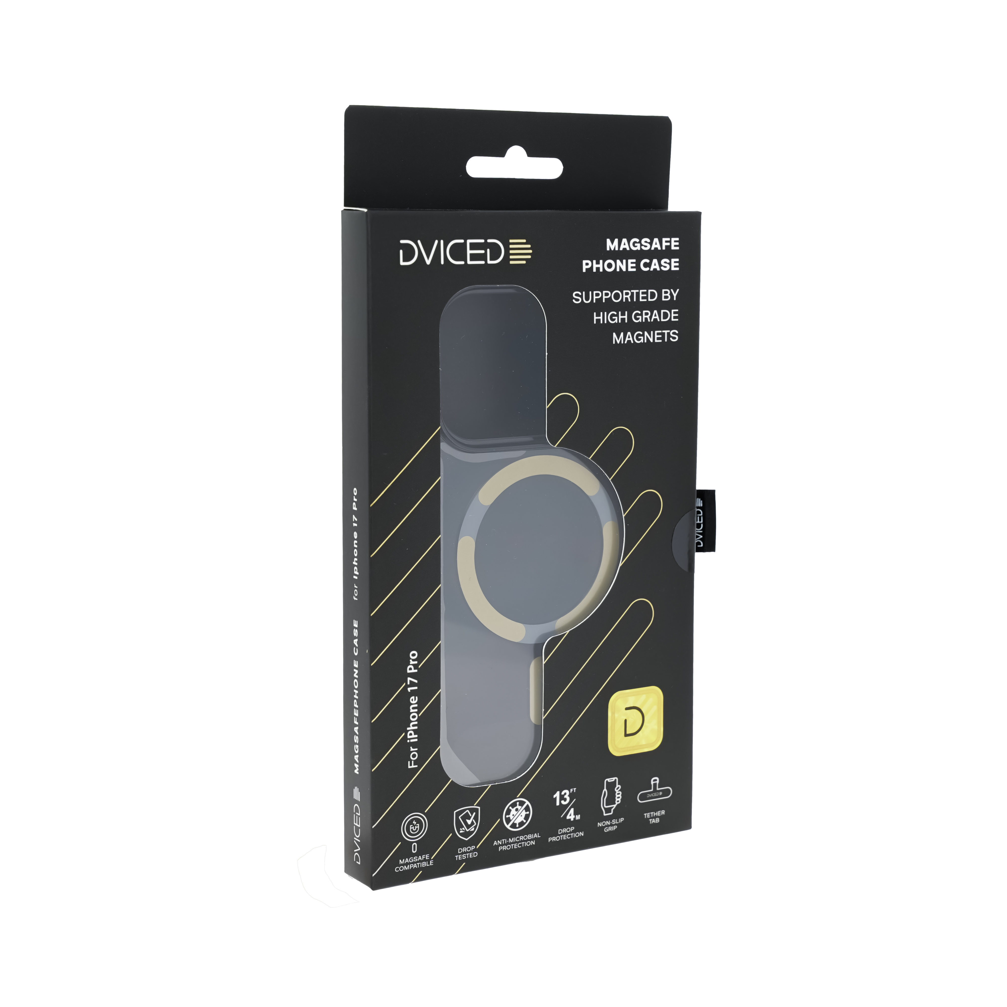 Dviced MagSafe iPhone 17 Pro smoke case - Gold