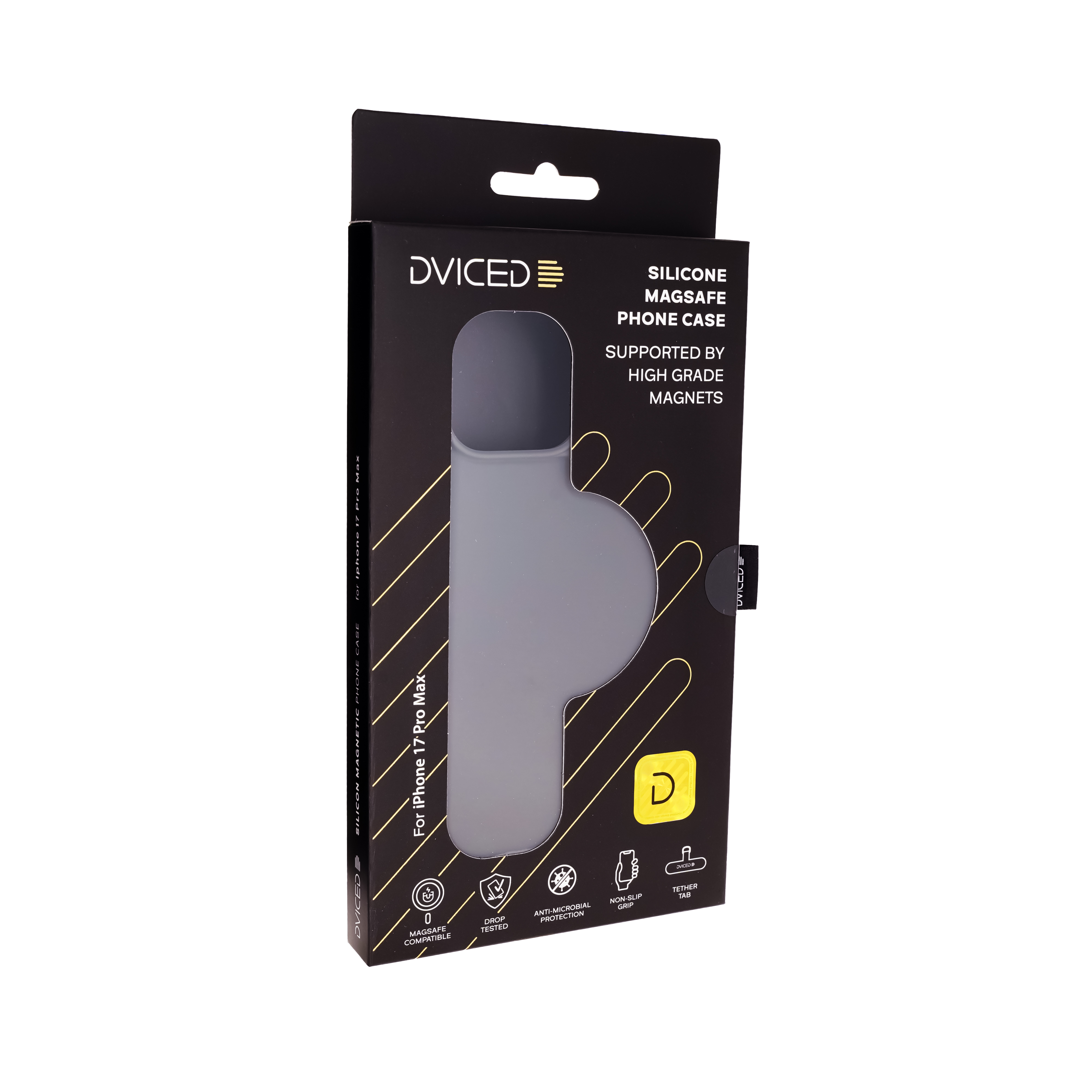 Dviced Silicone MagSafe iPhone 17 Pro Max case - Grey