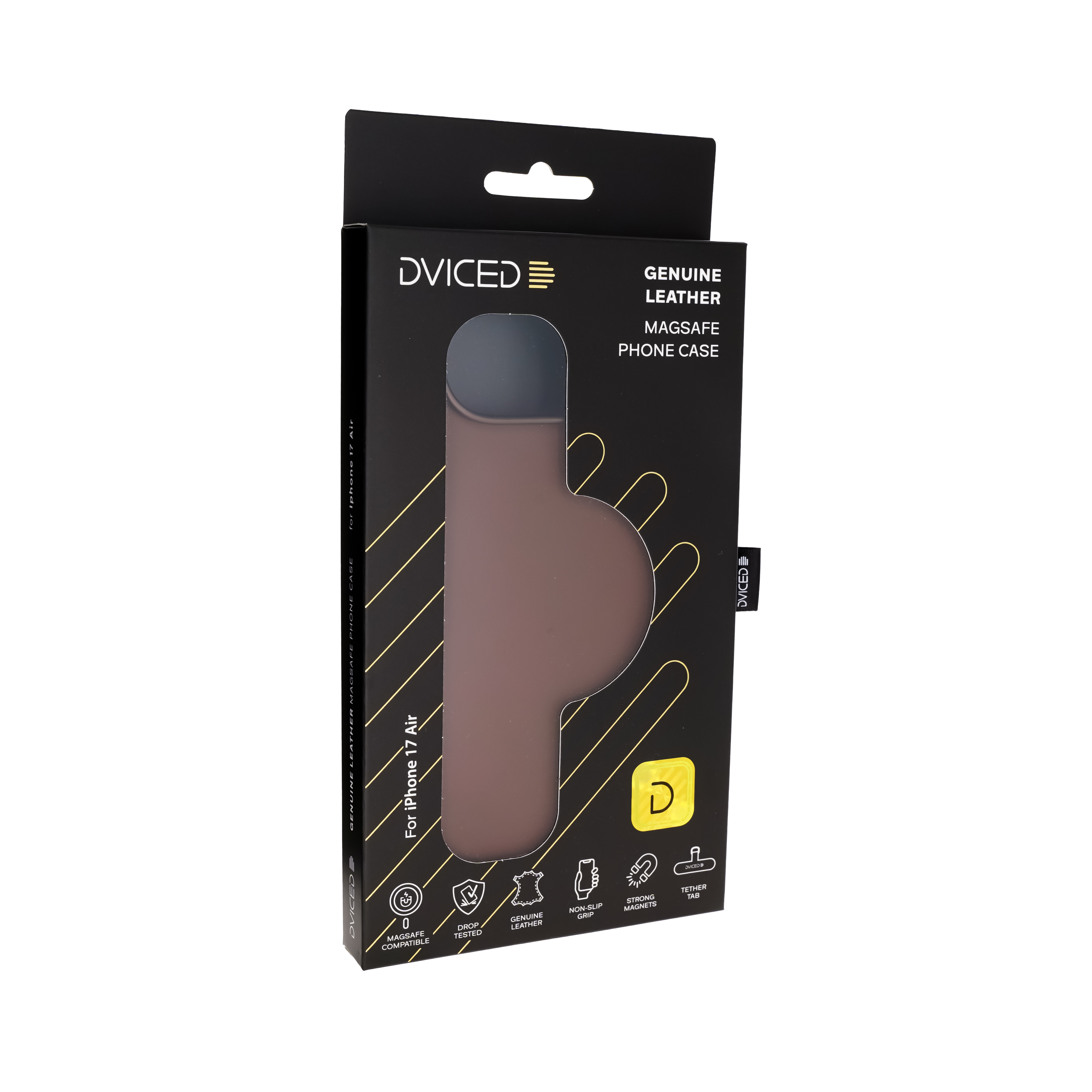 Dviced Leather MagSafe iPhone 17 Air case - Brown