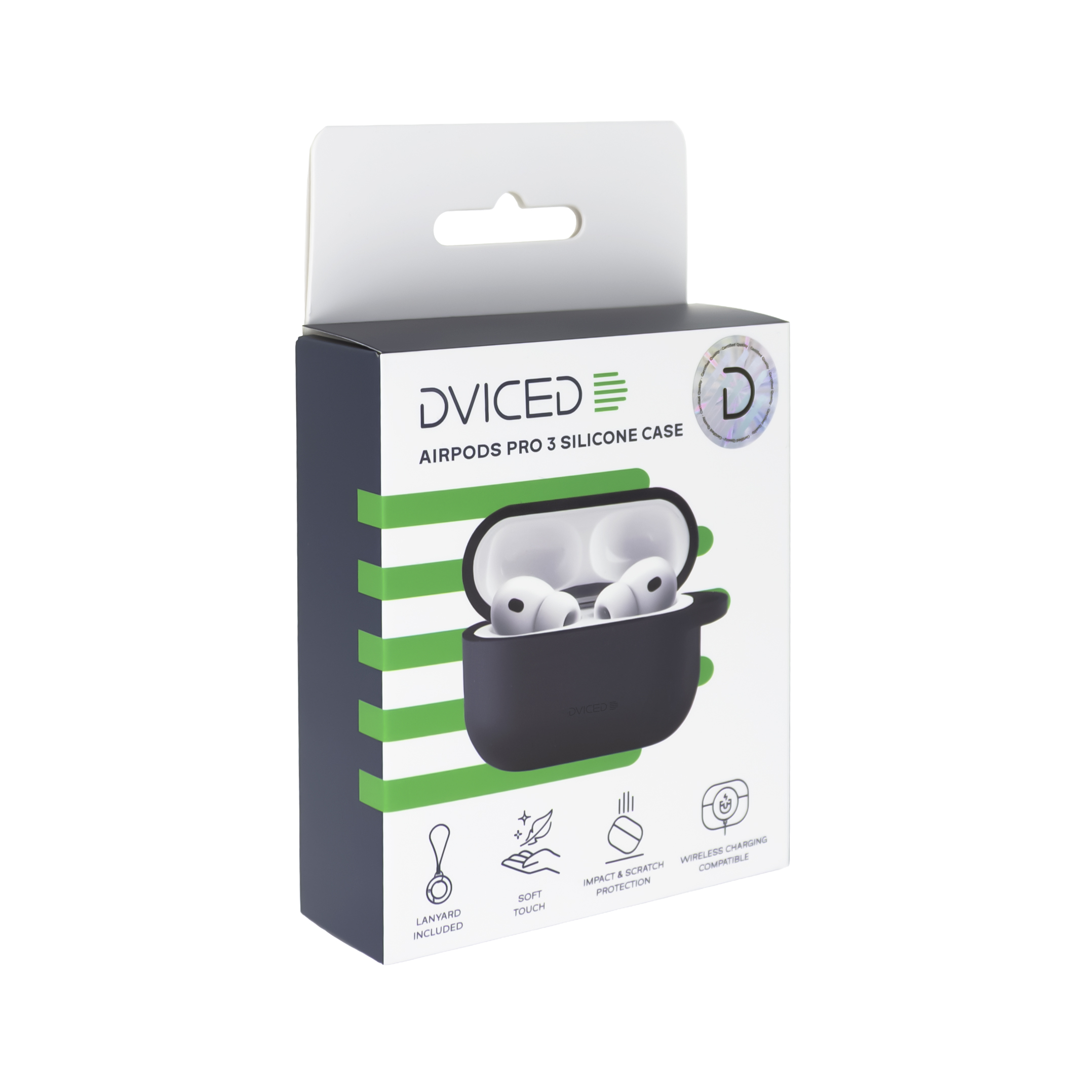Dviced AirPods Pro 3 Silicone Case - Black