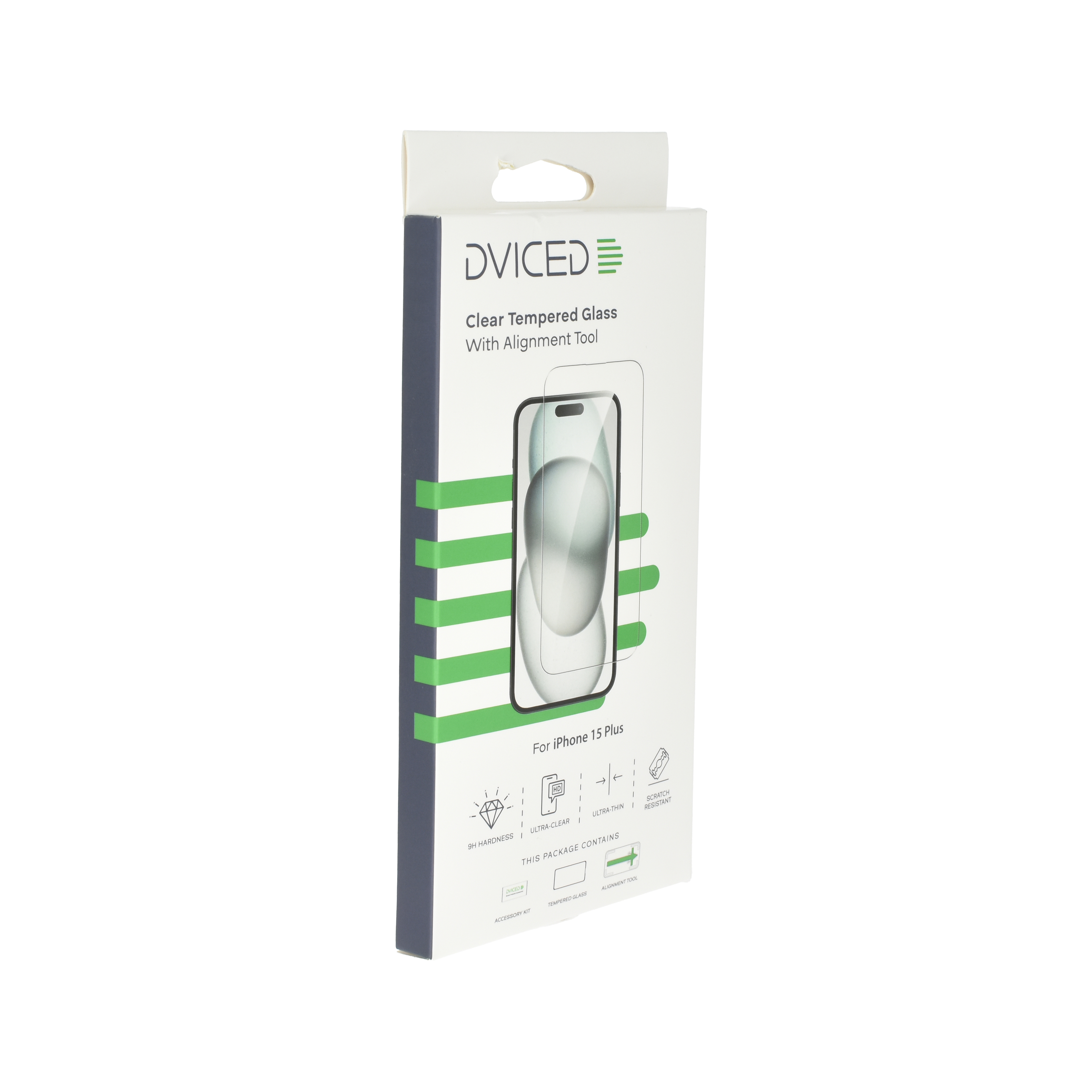 Dviced iPhone 15 plus clear screen protector with applicator