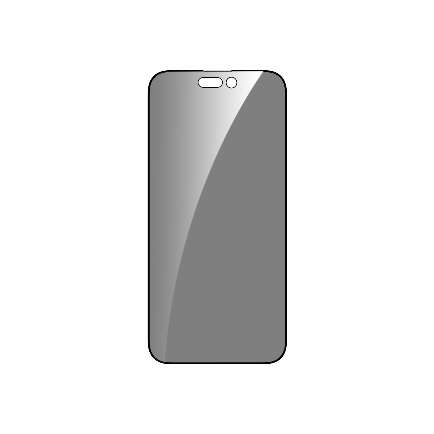 Dviced Privacy tempered glass screen protector edge to edge for iPhone 16 Plus with applicator