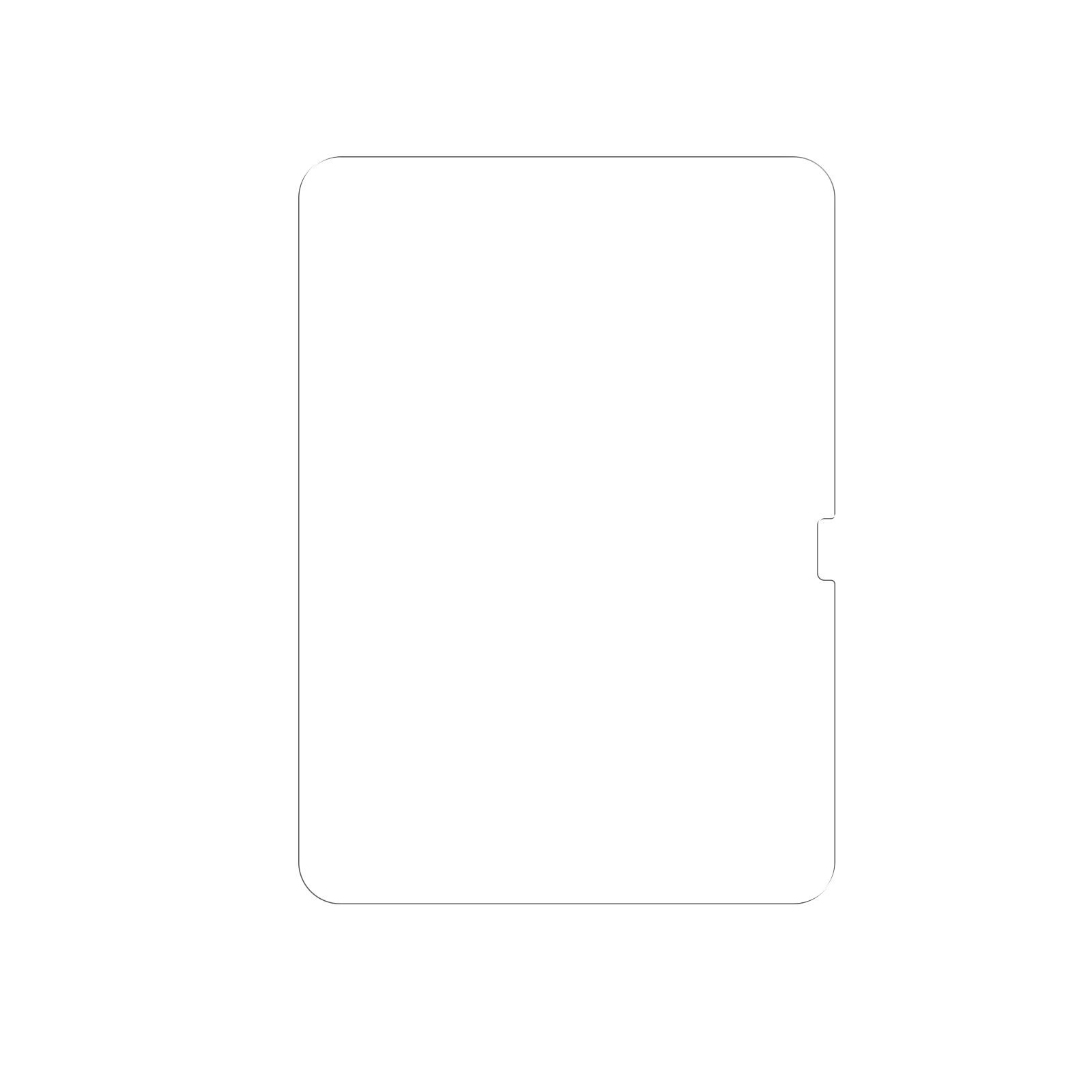 Dviced Tempered glass screen protector for iPad 10.9 (10th gen.) with dust-free applicator